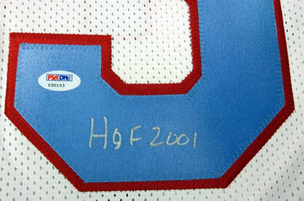 Houston Oilers Mike Munchak Autographed White Jersey "HOF 2001" PSA/DNA Stock #94446 - Image 4