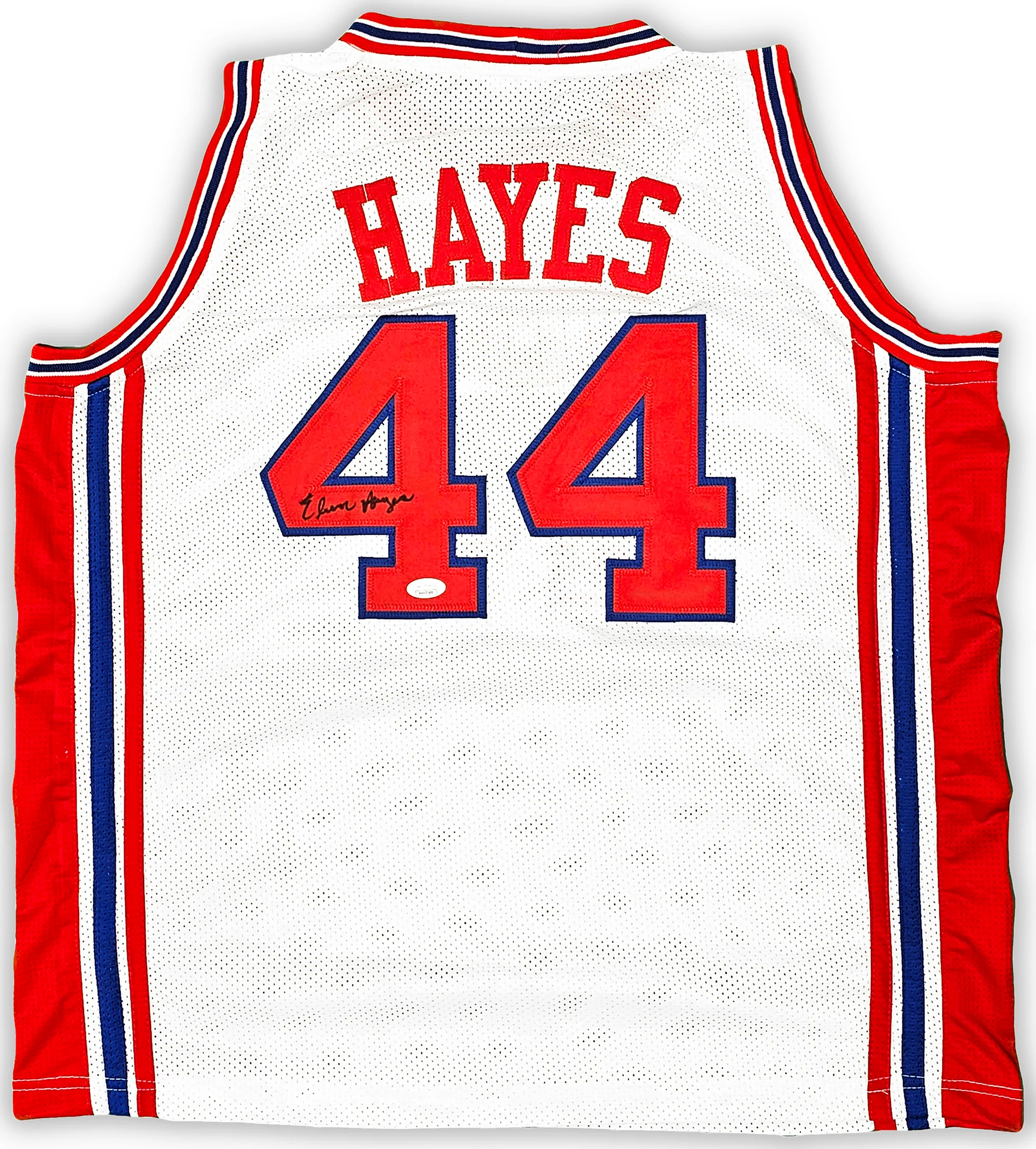 Houston Rockets Elvin Hayes Autographed White Jersey JSA Stock #215703 - Image 2