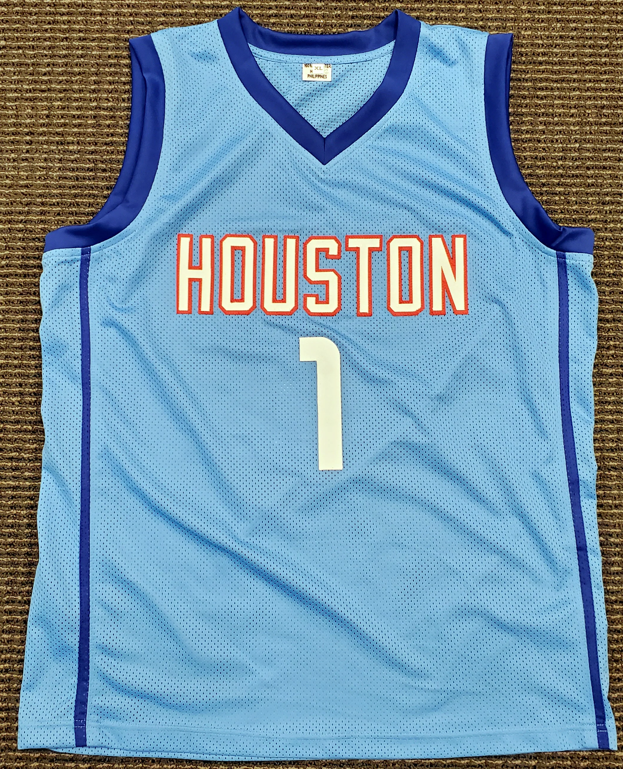 Houston Rockets John Wall Autographed Light Blue Jersey Beckett BAS Stock #189803 - Image 3