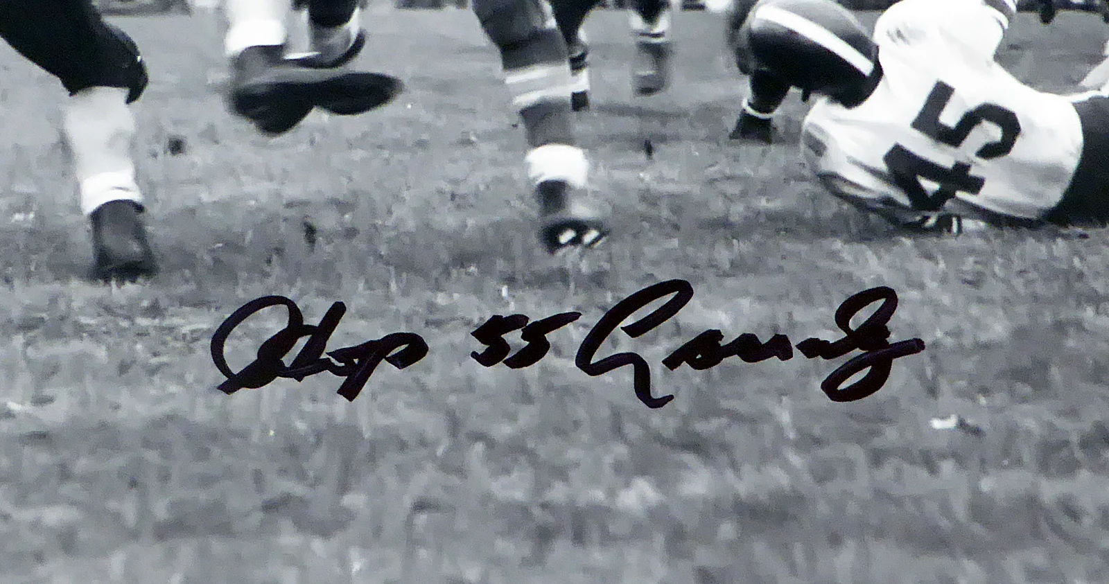 Howard "Hopalong" Cassady Autographed 16x20 Photo Ohio State Buckeyes In Black Beckett BAS Stock #179076 - Image 2