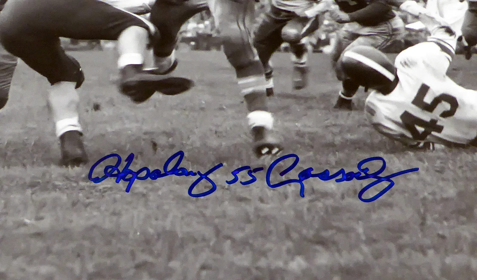 Howard "Hopalong" Cassady Autographed 16x20 Photo Ohio State Buckeyes In Blue Beckett BAS Stock #179075 - Image 2