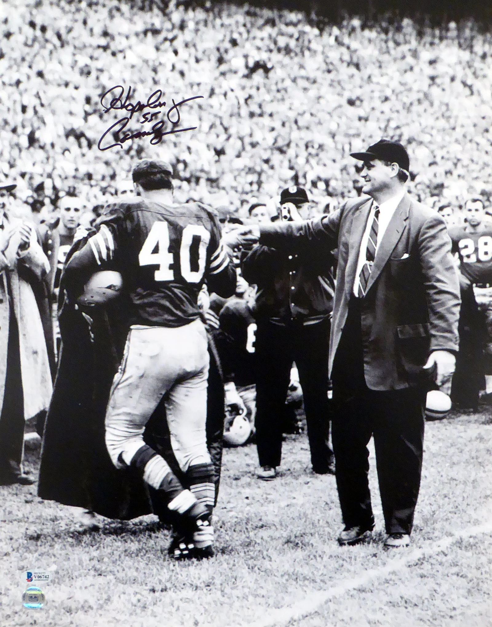 Howard "Hopalong" Cassidy Autographed 16x20 Photo Ohio State Buckeyes Beckett BAS #V06742