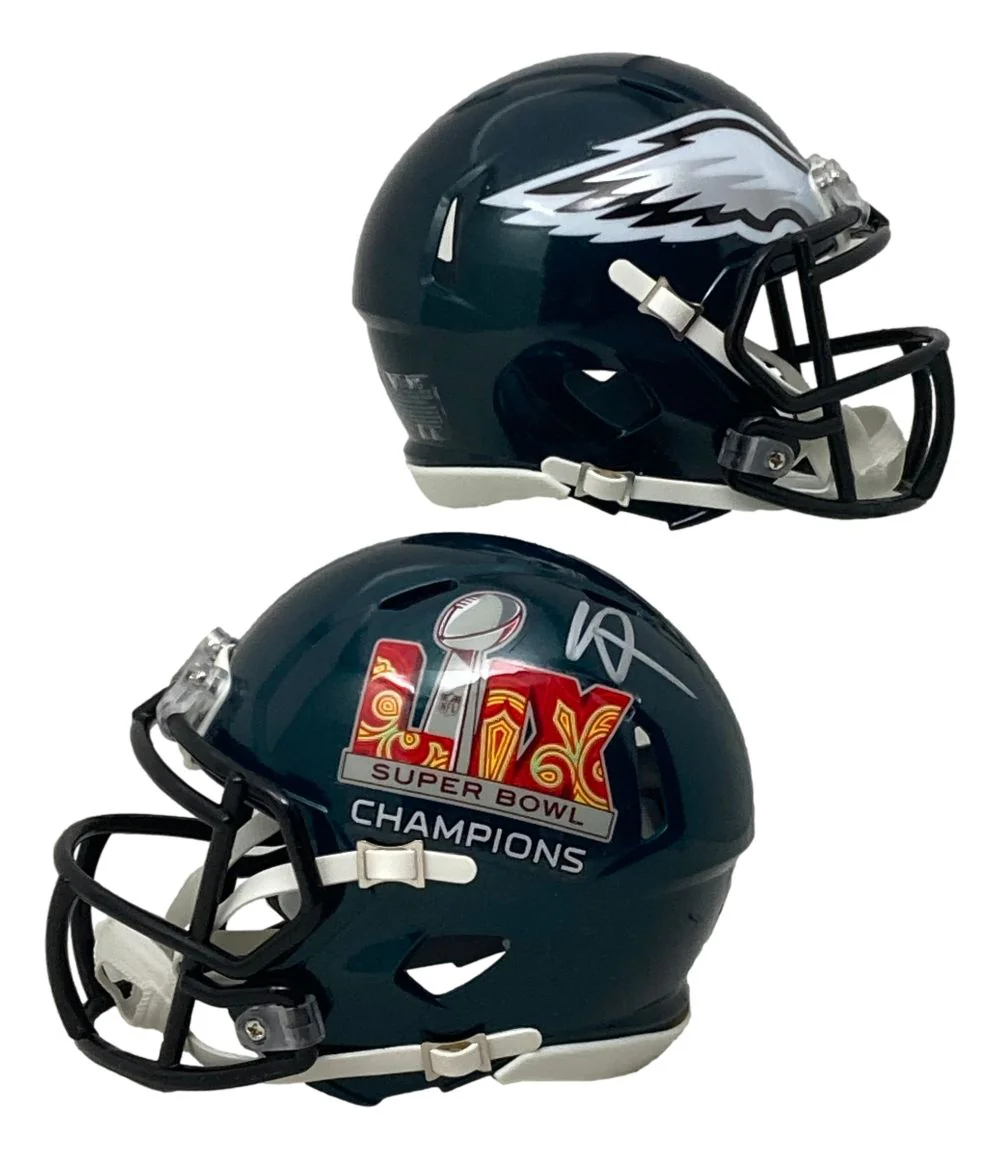 Howie Roseman Signed Philadelphia Eagles Super Bowl 59 LIX Mini Speed Helmet BAS