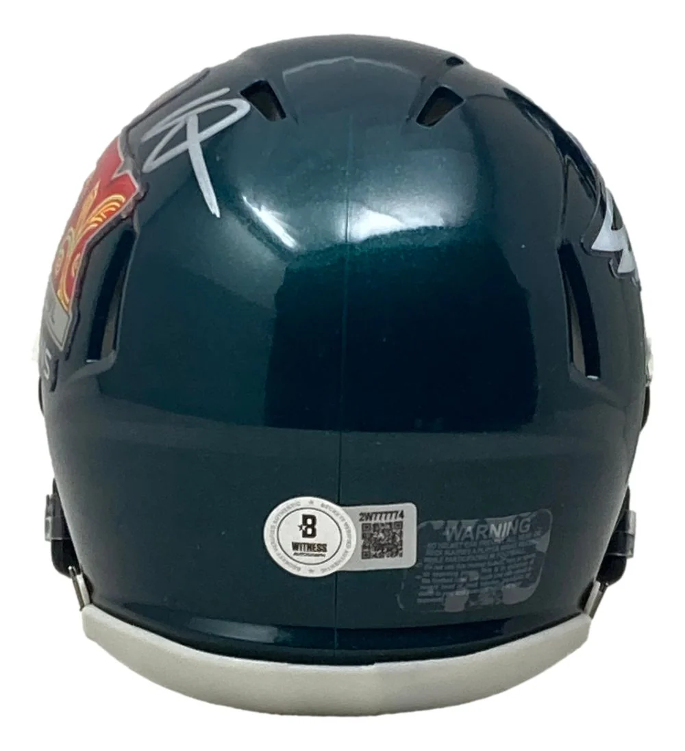 Howie Roseman Signed Philadelphia Eagles Super Bowl 59 LIX Mini Speed Helmet BAS - Image 2