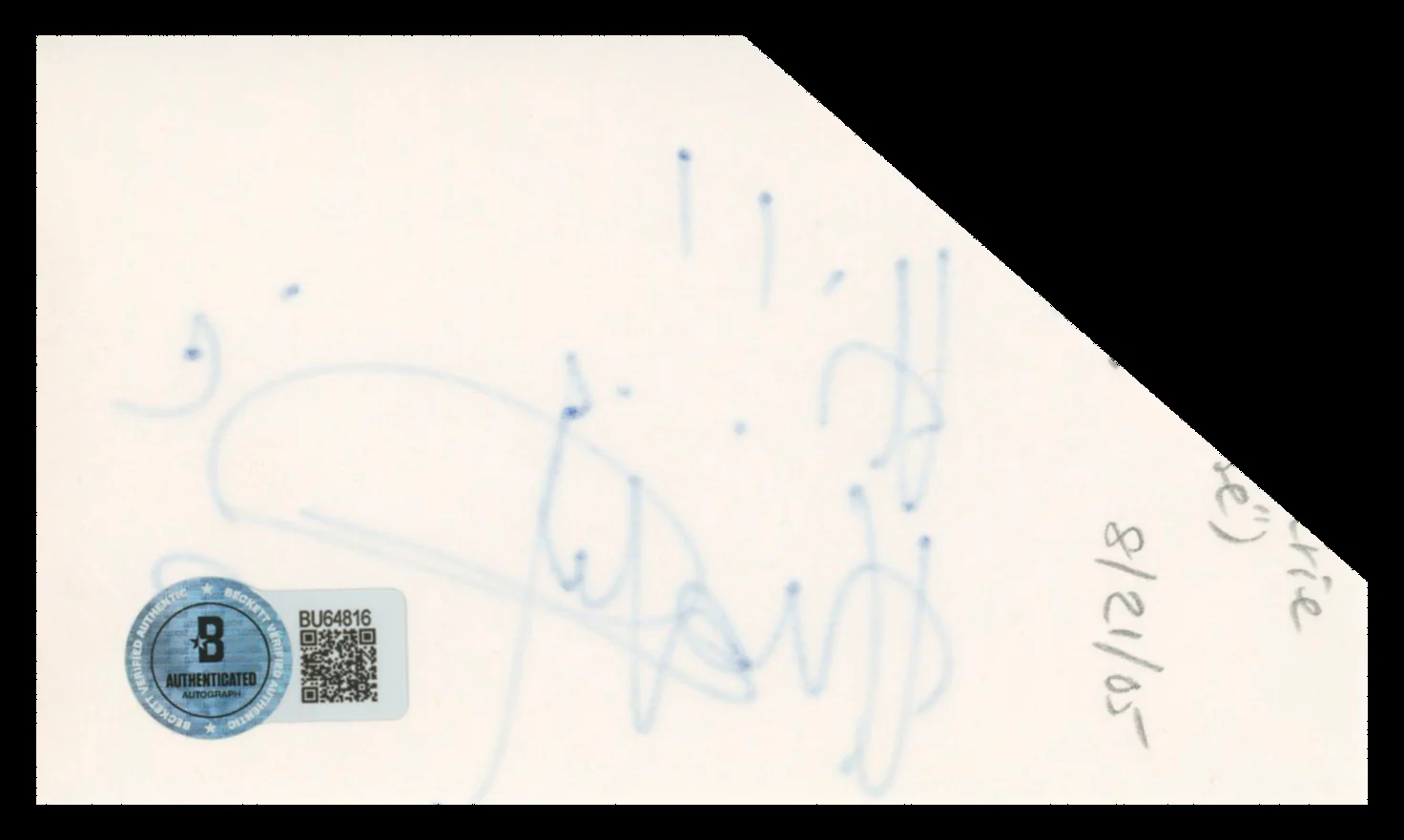 Hugh Laurie House, M.D. "Hi!!" Authentic Signed 3x5 Index Card BAS #BU64816 - Image 3