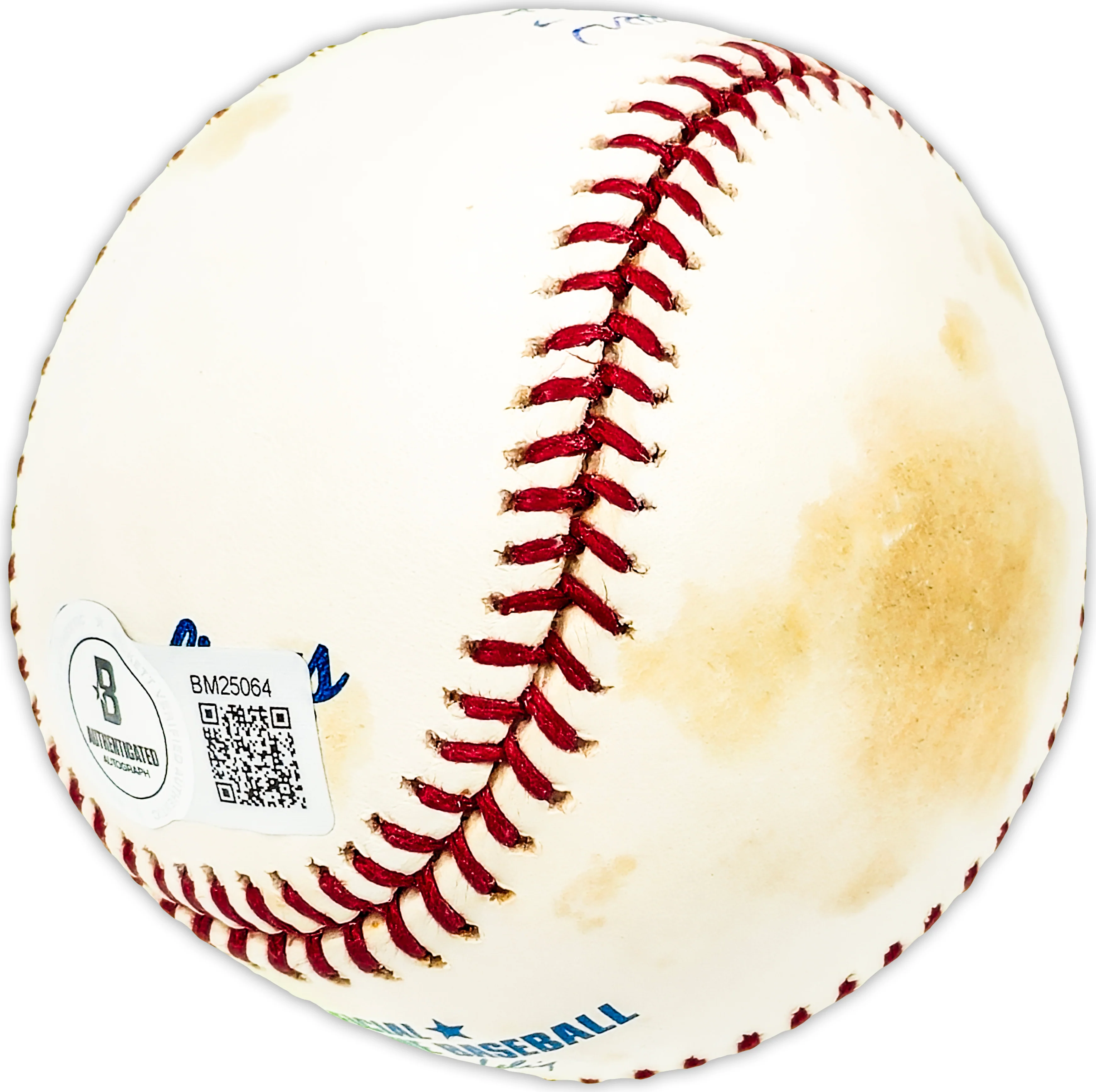 Hugh Laurin Pepper Autographed Official MLB Baseball Pittsburgh Pirates "1954-57 Pirates" Beckett BAS QR #BM25064 - Image 3
