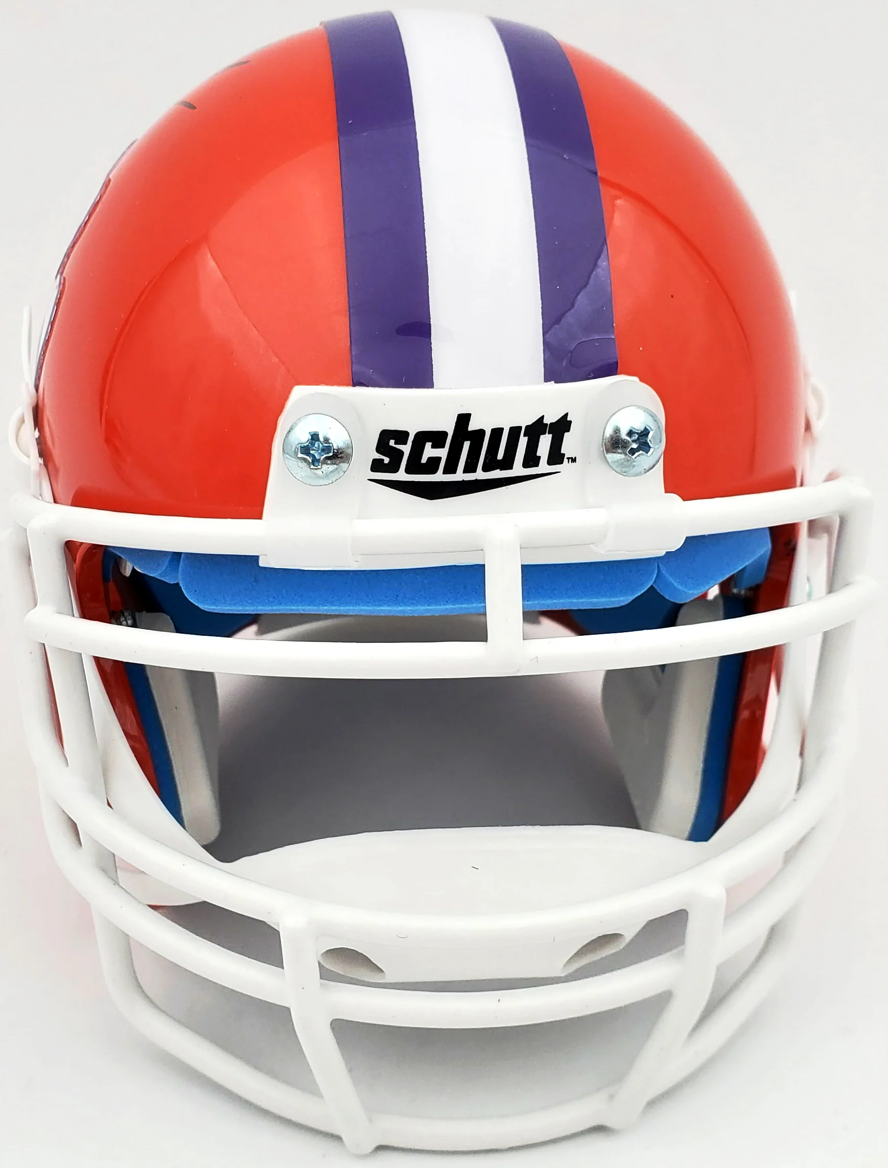 Hunter Renfrow Autographed Clemson Tigers Orange Schutt Mini Helmet Beckett BAS Stock #191545 - Image 5