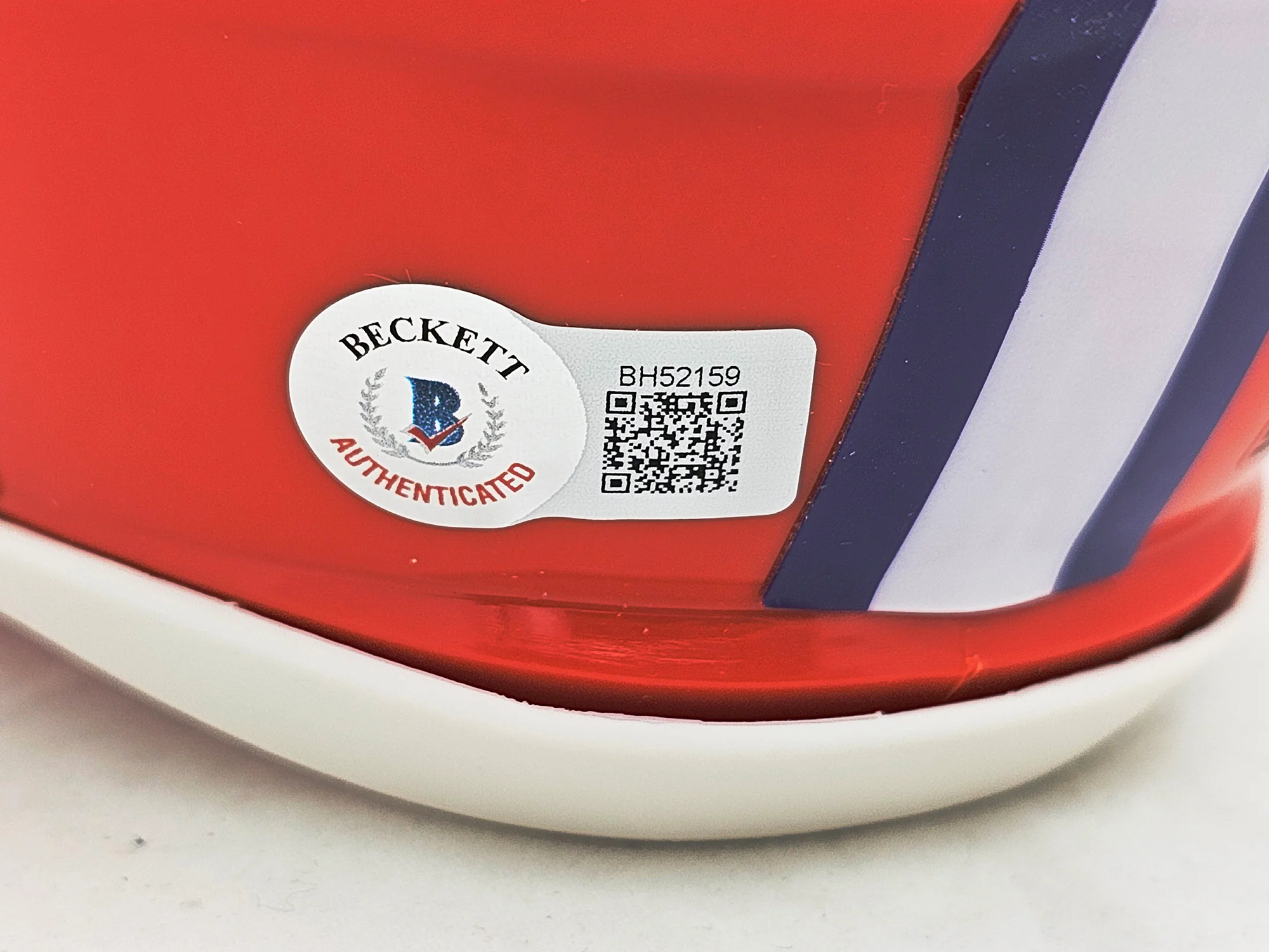 Hunter Renfrow Autographed Clemson Tigers Orange Speed Mini Helmet Beckett BAS QR Stock #216121 - Image 5