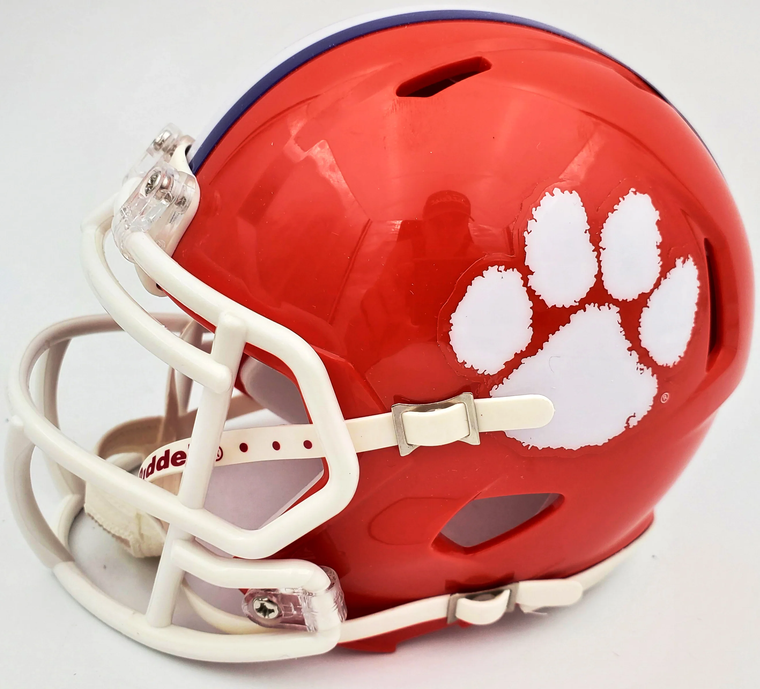 Hunter Renfrow Autographed Clemson Tigers Speed Mini Helmet Beckett BAS Stock #185724 - Image 4