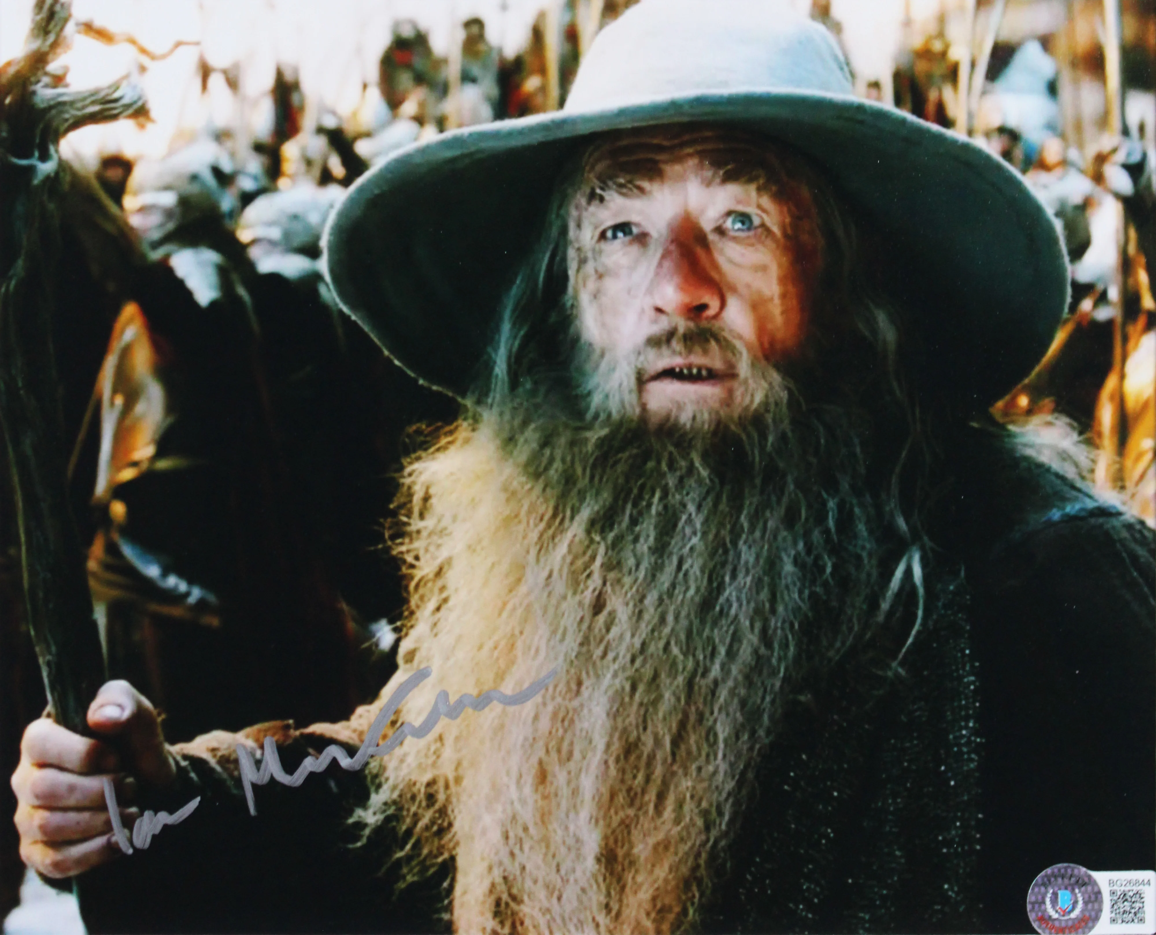 Ian McKellen The Hobbit: Five Armies Signed 8x10 Framed Photo BAS #BG26844 - Image 3