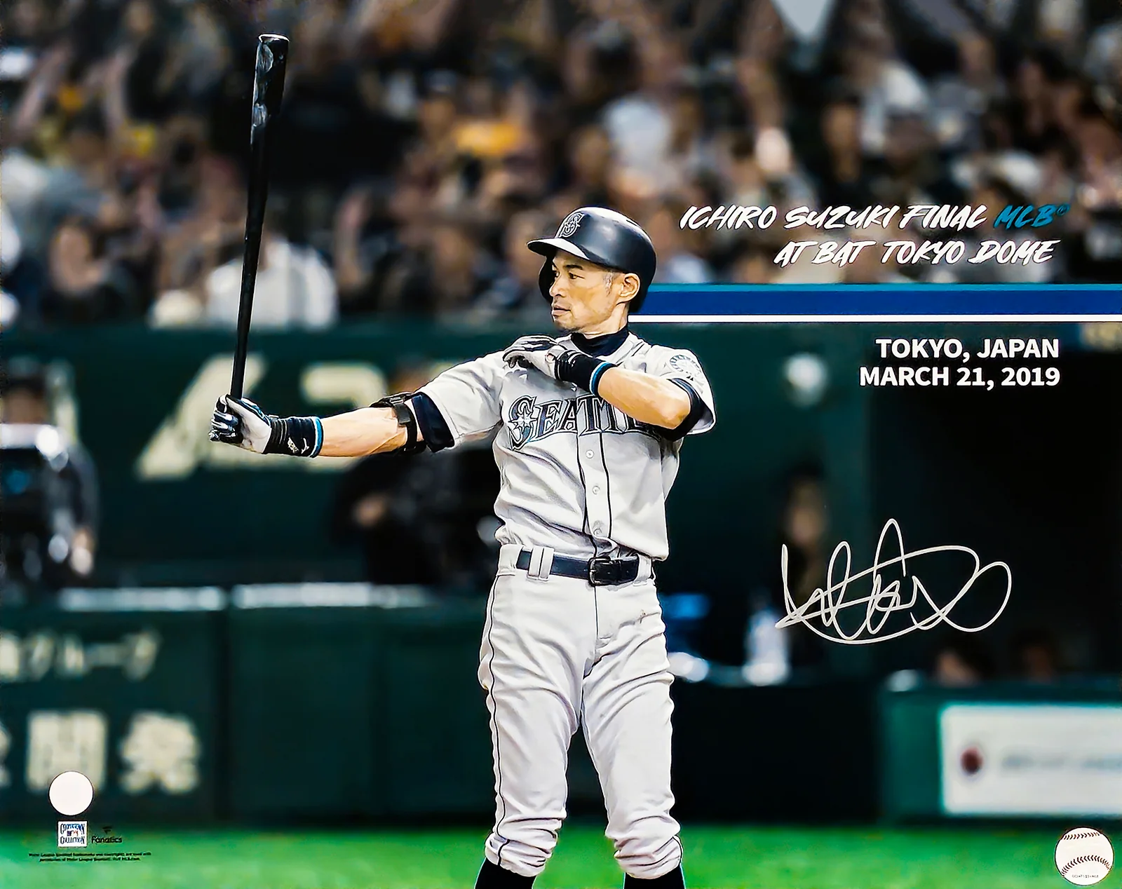 Ichiro Suzuki Autographed Framed 16x20 Photo Seattle Mariners Tokyo Dome Last Game IS Holo Stock #254240 - Image 2