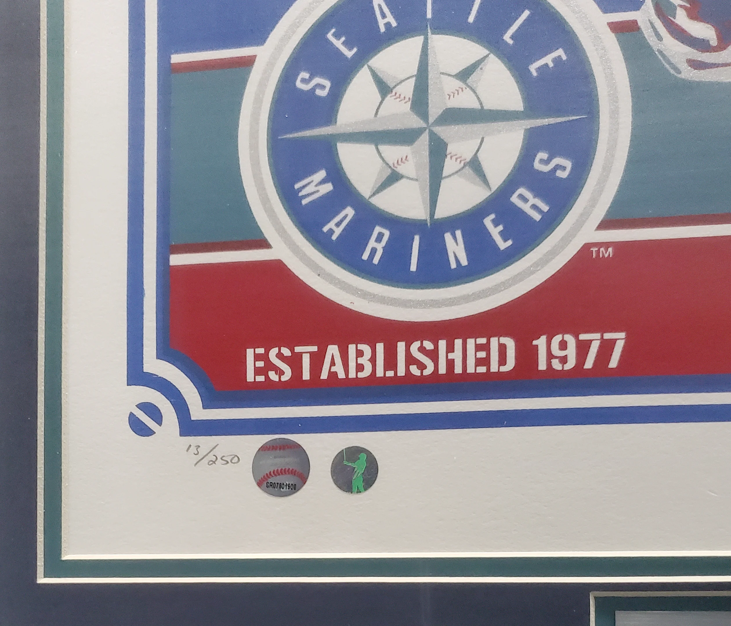 Ichiro Suzuki Autographed Framed 16x20 Topps Poster Seattle Mariners "#51" Artist Proof #13/250 IS Holo SKU #193883 - Image 5