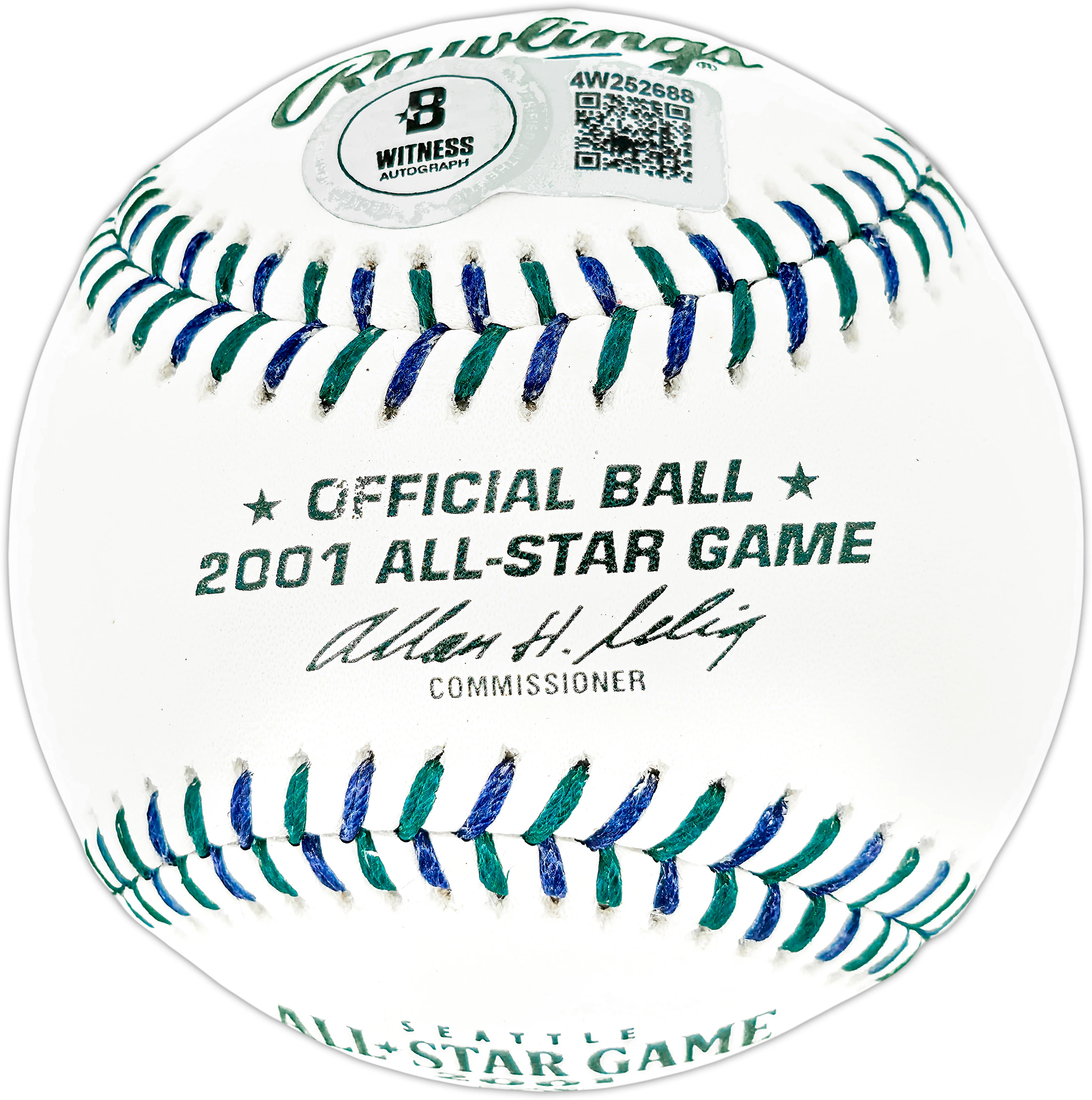 Ichiro Suzuki Autographed Official 2001 All Star Game Baseball Seattle Mariners "1st ASG" IS Holo & Beckett BAS Witness Stock #256833 - Image 2