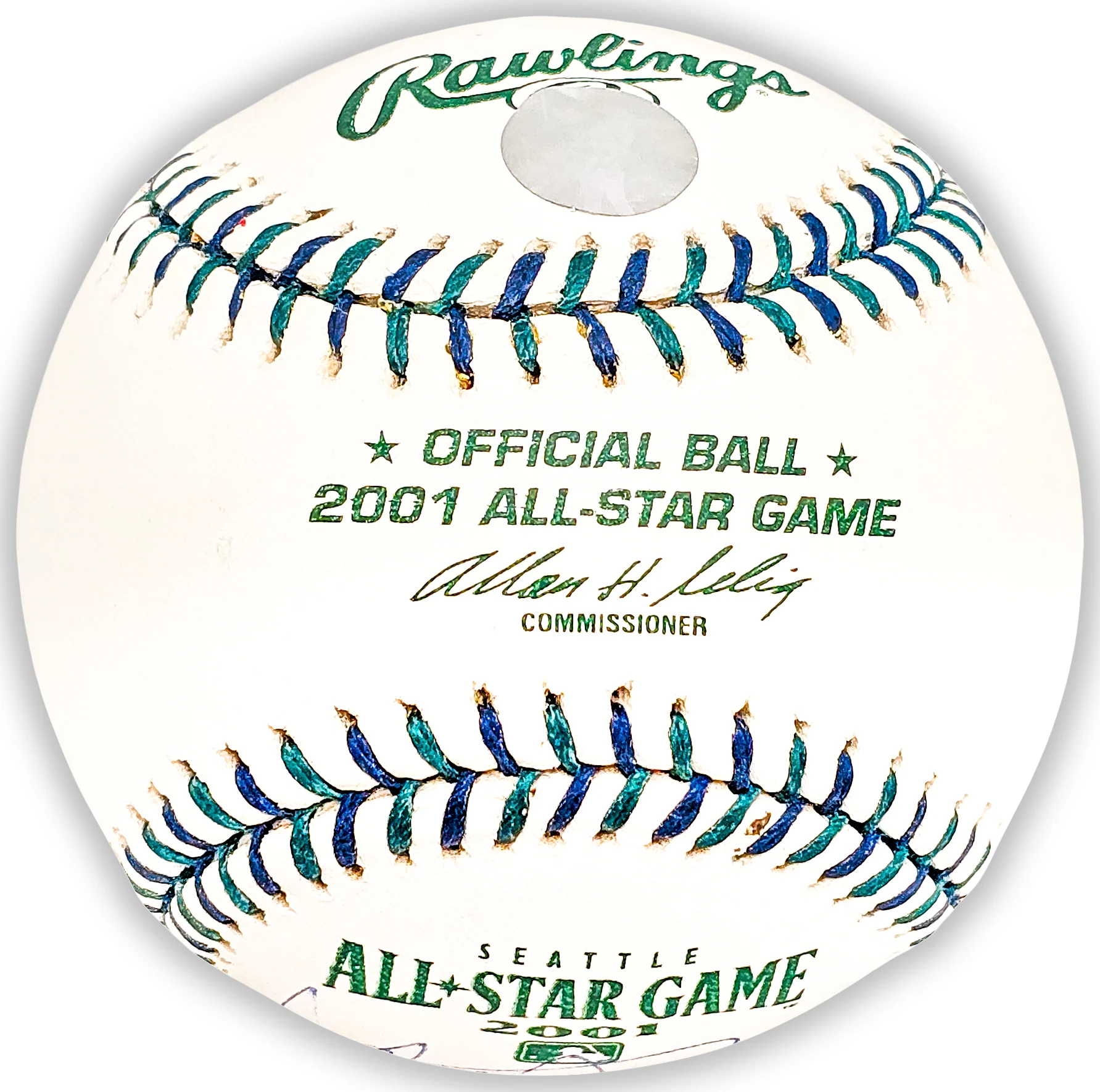 Ichiro Suzuki Autographed Official 2001 All Star Game Logo Game Baseball Seattle Mariners "#51" IS Holo Stock #220214 - Image 2