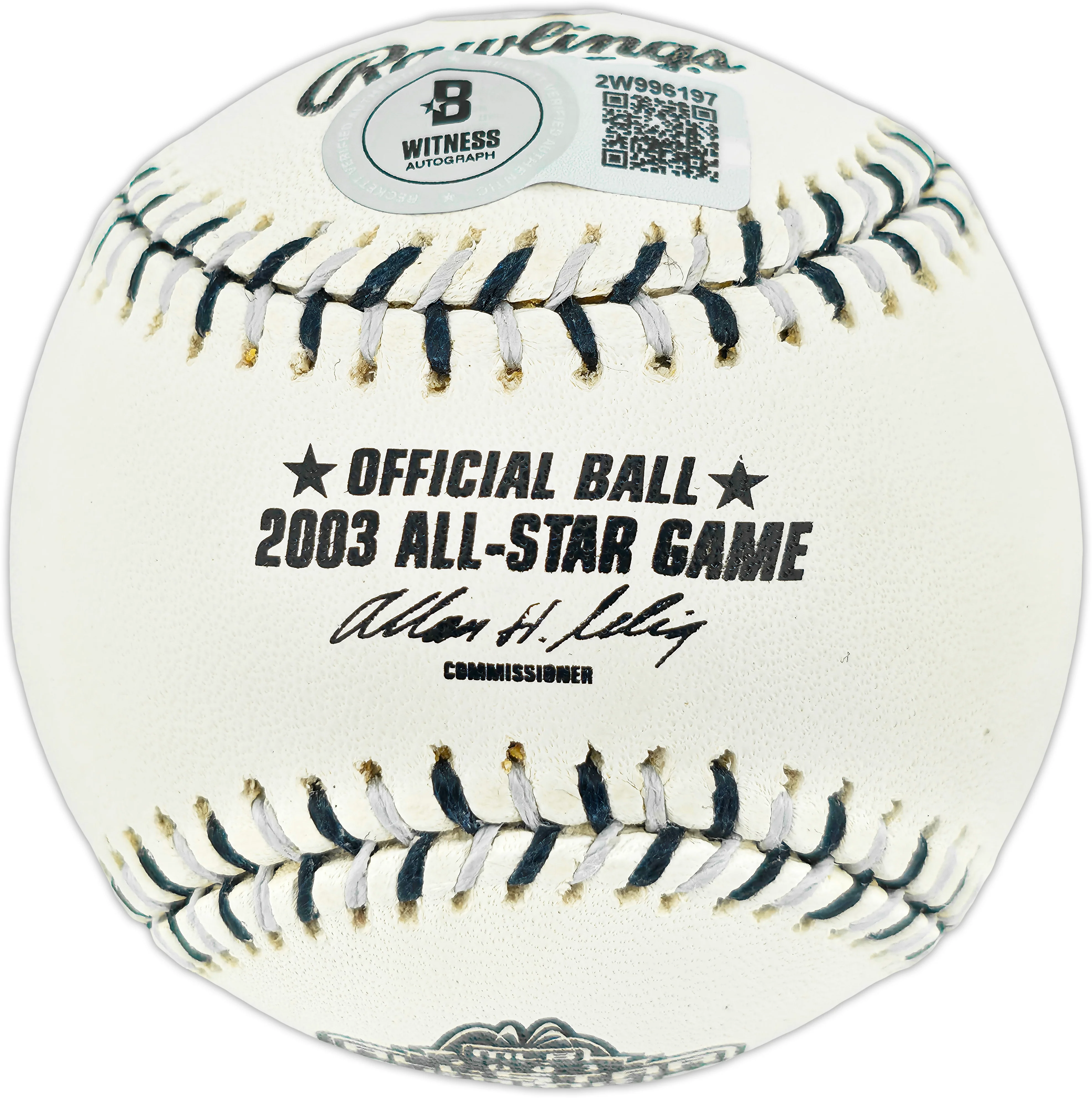 Ichiro Suzuki Autographed Official 2003 All Star Game Logo Baseball Seattle Mariners "#51" IS Holo & Beckett BAS Witness #2W996197 - Image 2