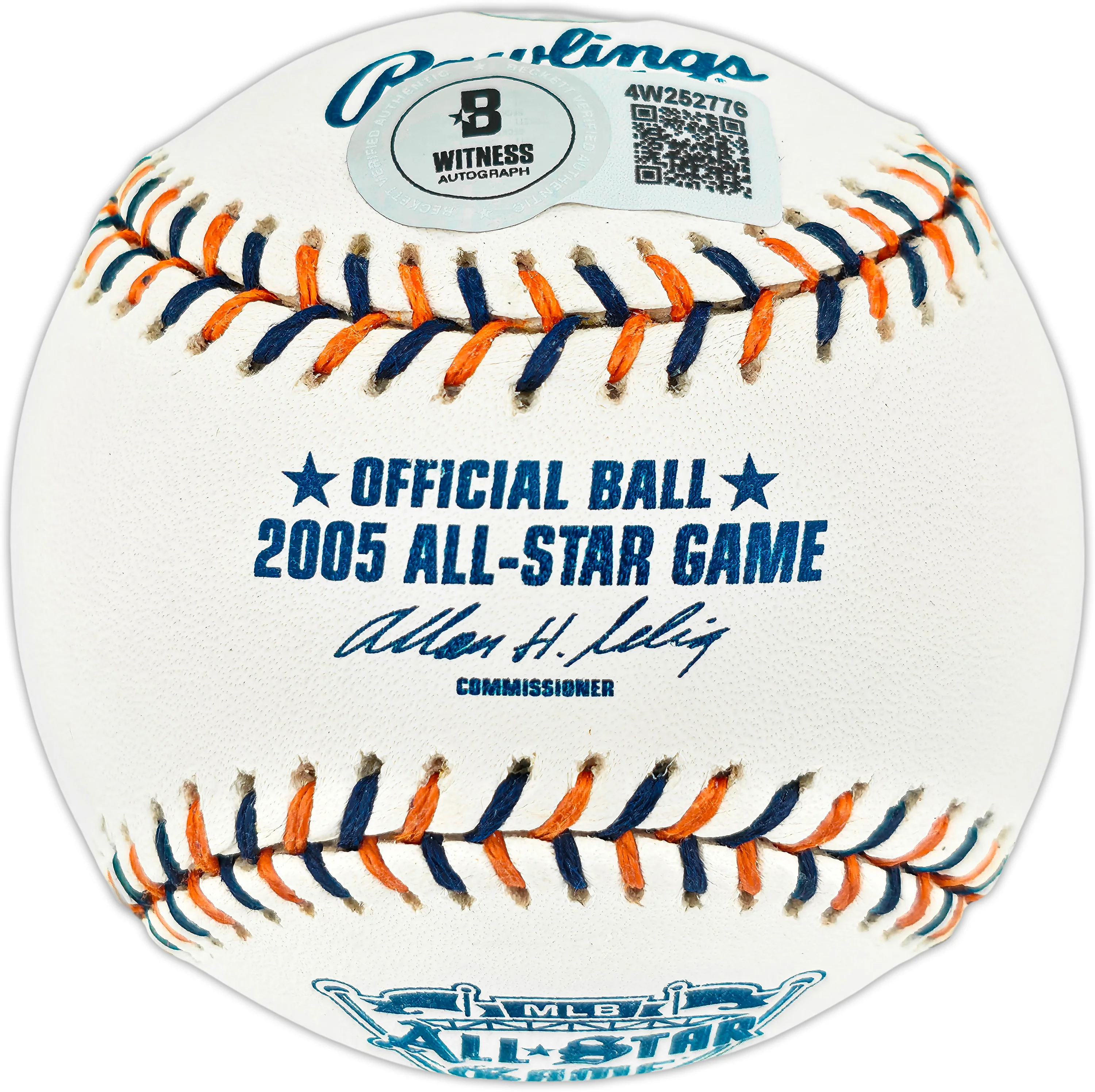 Ichiro Suzuki Autographed Official 2005 All Star Game Logo Baseball Seattle Mariners Beckett BAS Witness #4W252776 - Image 2