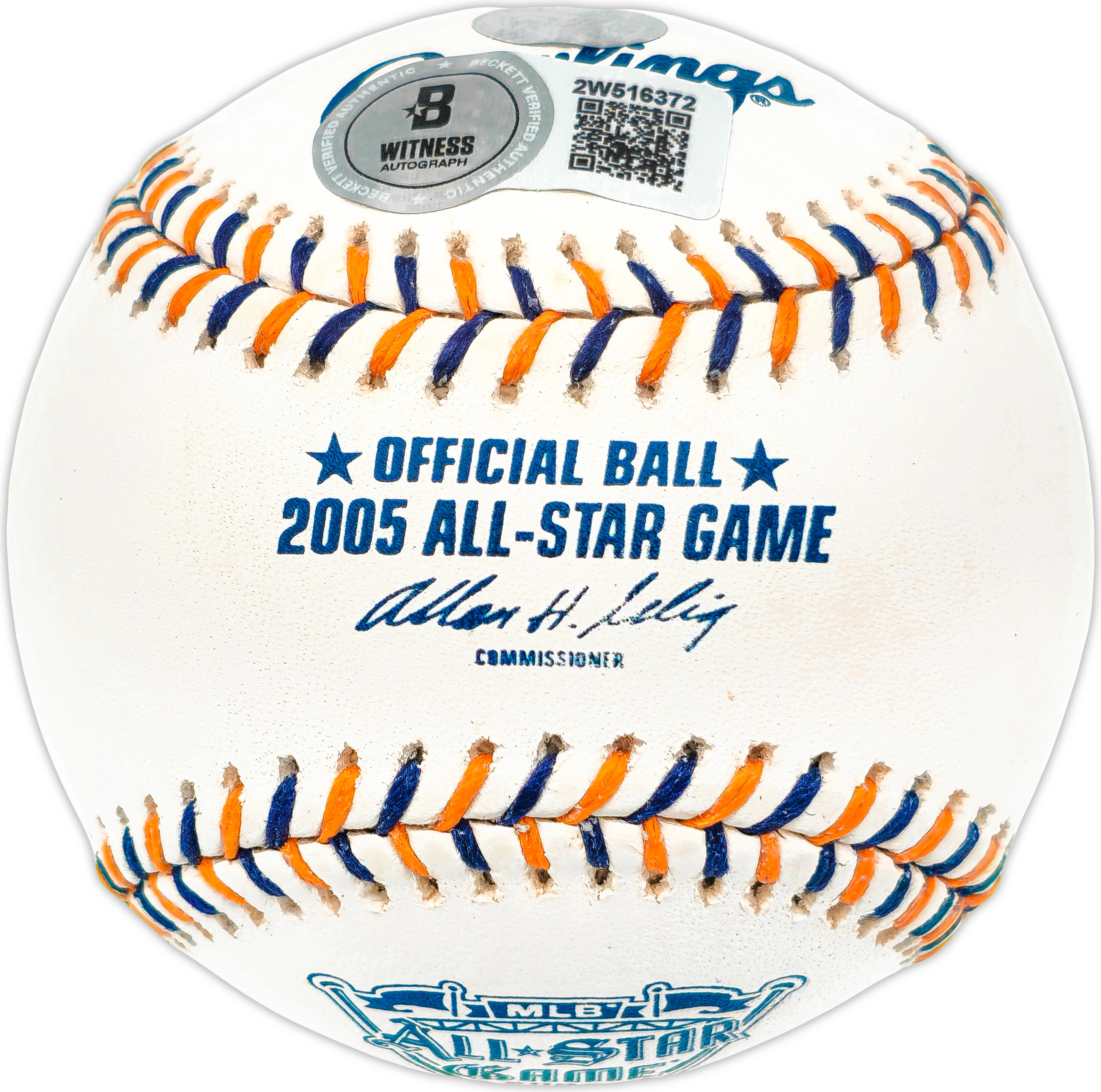 Ichiro Suzuki Autographed Official 2005 All Star Game Logo MLB Game Baseball Seattle Mariners "#51" IS Holo & Beckett BAS Witness QR Stock #238325 - Image 2