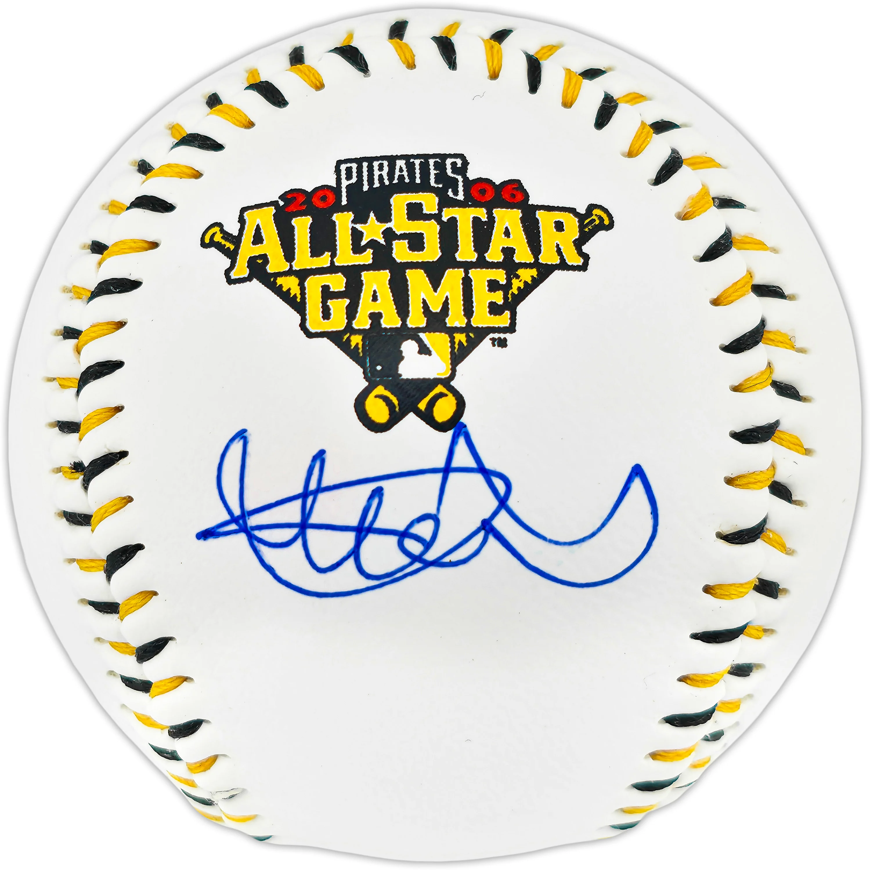 Ichiro Suzuki Autographed Official 2006 All Star Game Logo Baseball Seattle Mariners Beckett BAS Witness #4W252768