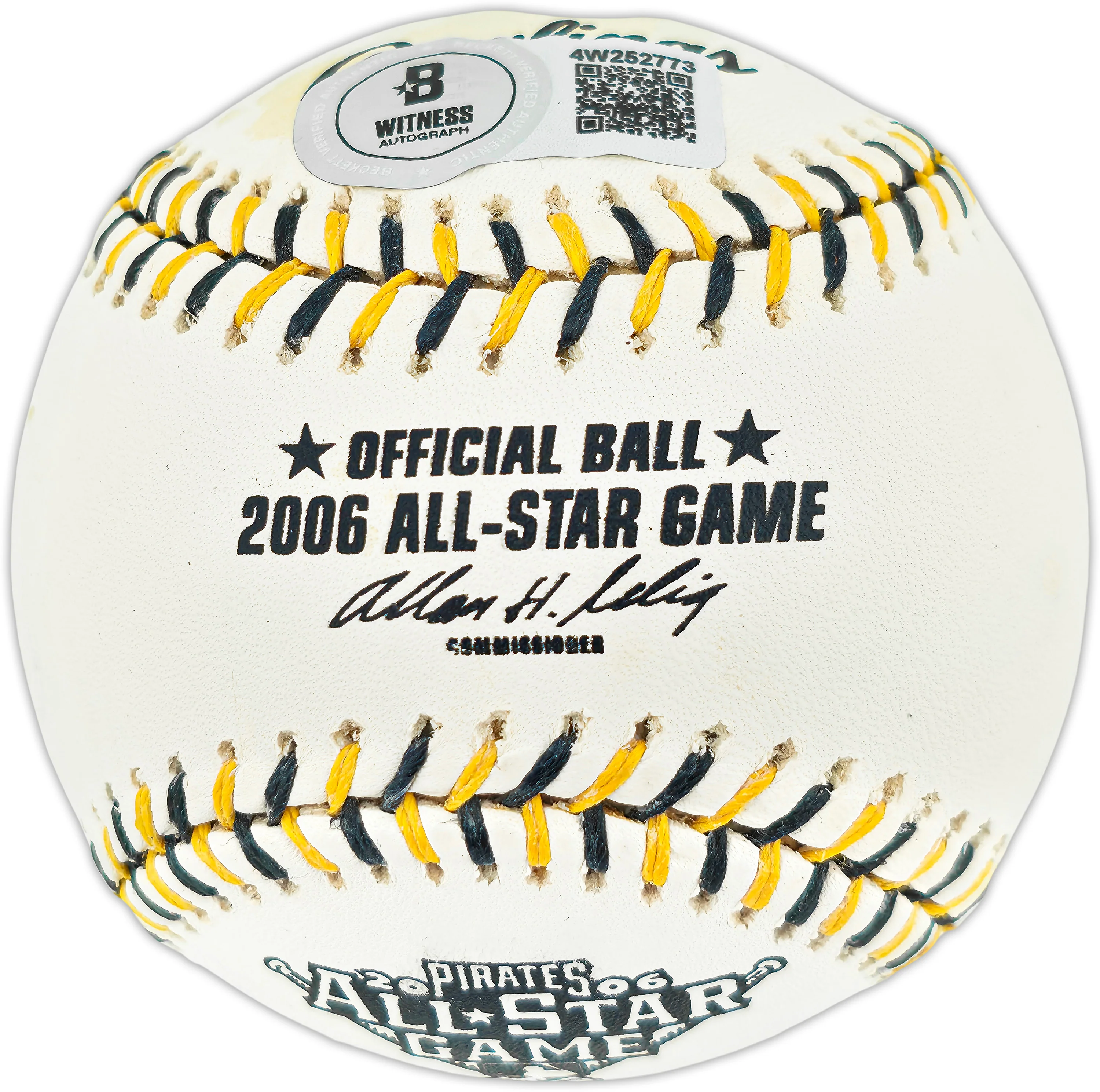 Ichiro Suzuki Autographed Official 2006 All Star Game Logo Baseball Seattle Mariners Beckett BAS Witness #4W252773 - Image 2
