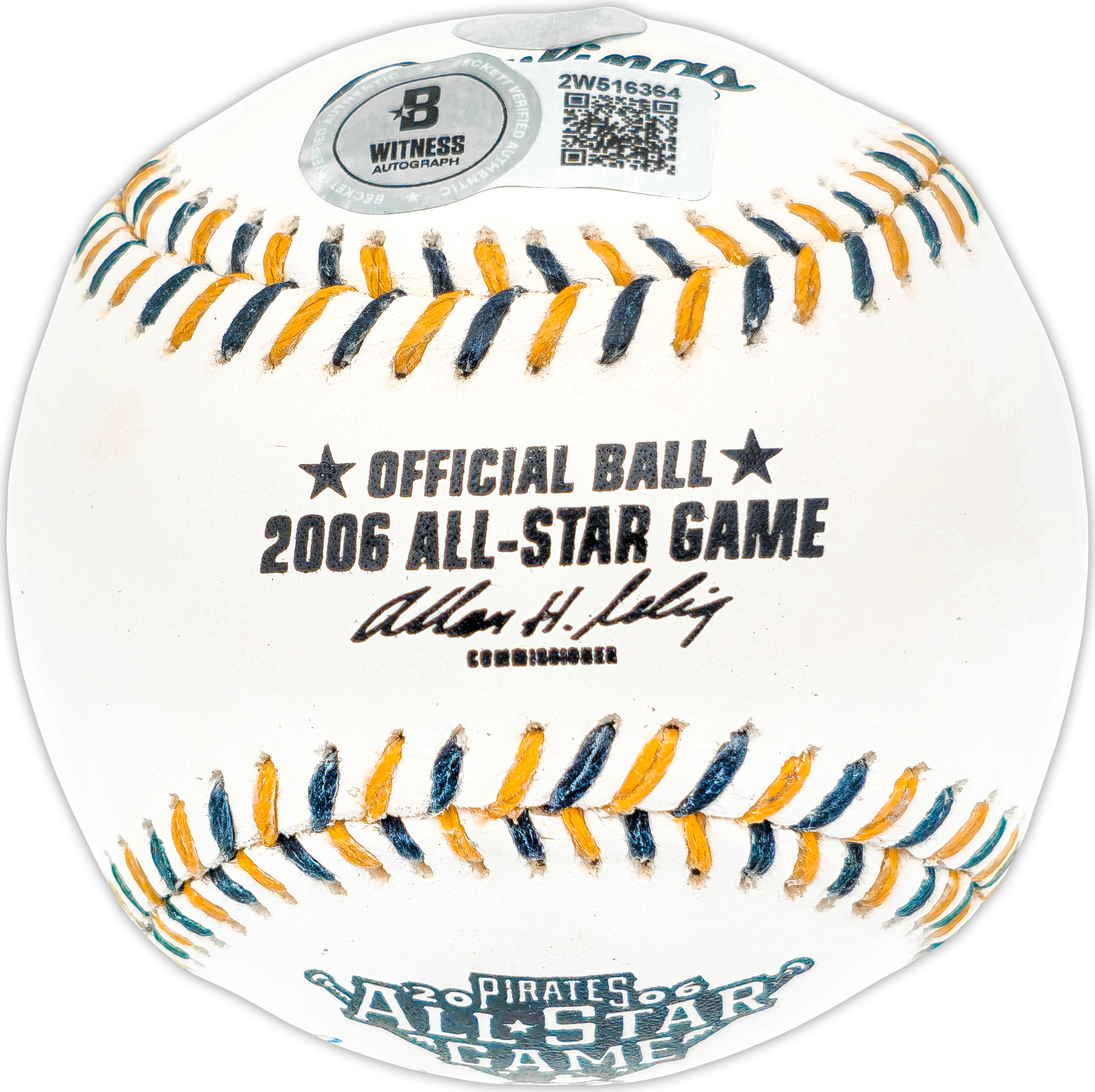 Ichiro Suzuki Autographed Official 2006 All Star Game Logo MLB Game Baseball Seattle Mariners "#51" IS Holo & Beckett BAS Witness QR Stock #238326 - Image 2