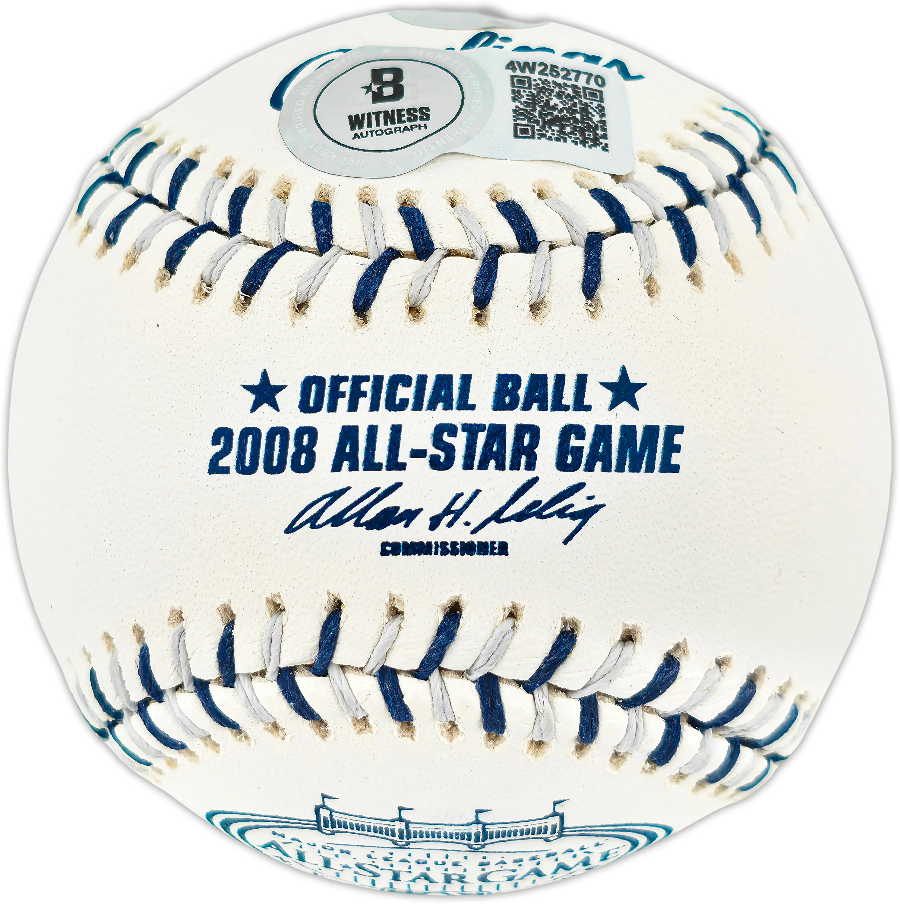 Ichiro Suzuki Autographed Official 2008 All Star Game Logo Baseball Seattle Mariners Beckett BAS Witness #4W252770 - Image 2