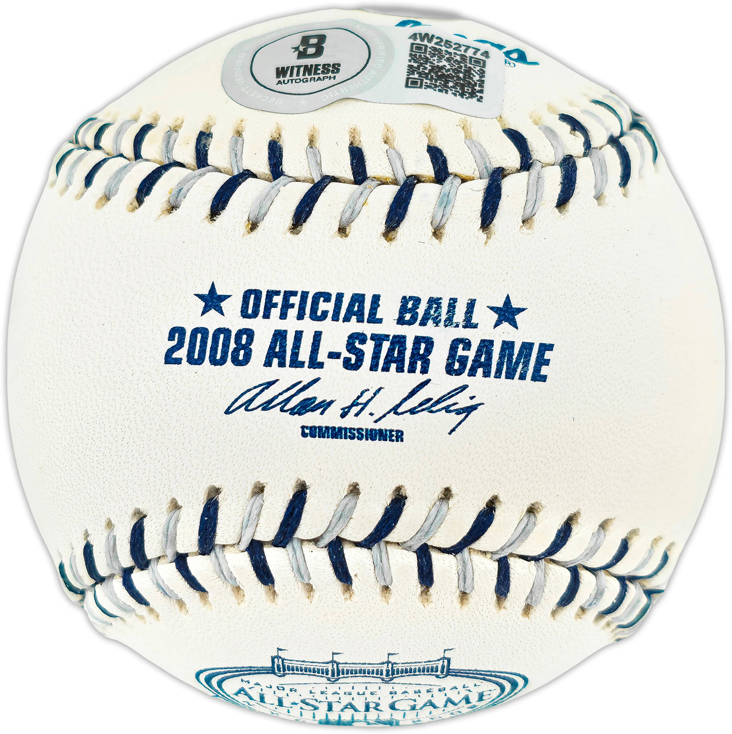 Ichiro Suzuki Autographed Official 2008 All Star Game Logo Baseball Seattle Mariners Beckett BAS Witness #4W252774 - Image 2