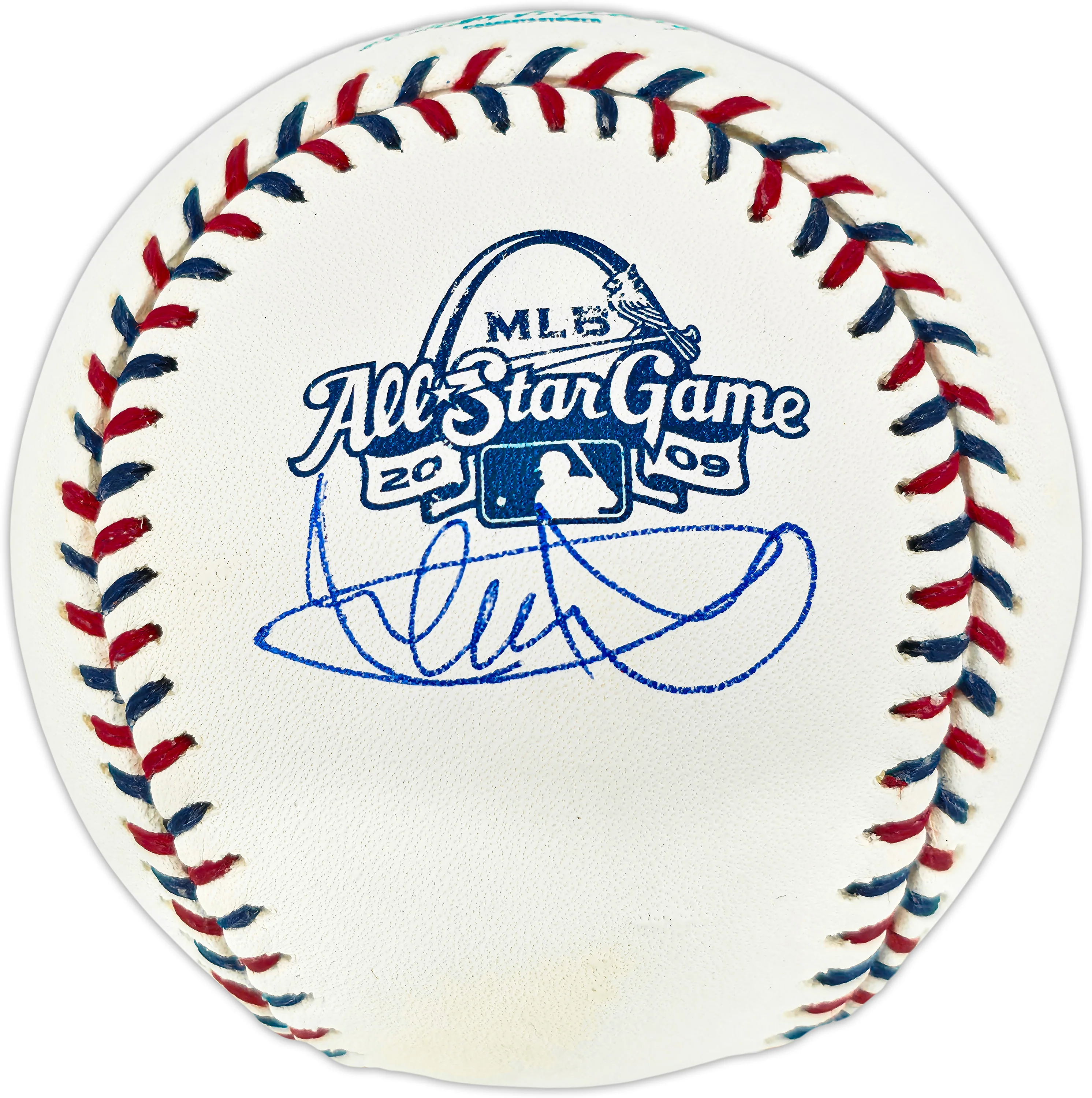 Ichiro Suzuki Autographed Official 2009 All Star Game Logo Baseball Seattle Mariners Beckett BAS Witness #4W252778