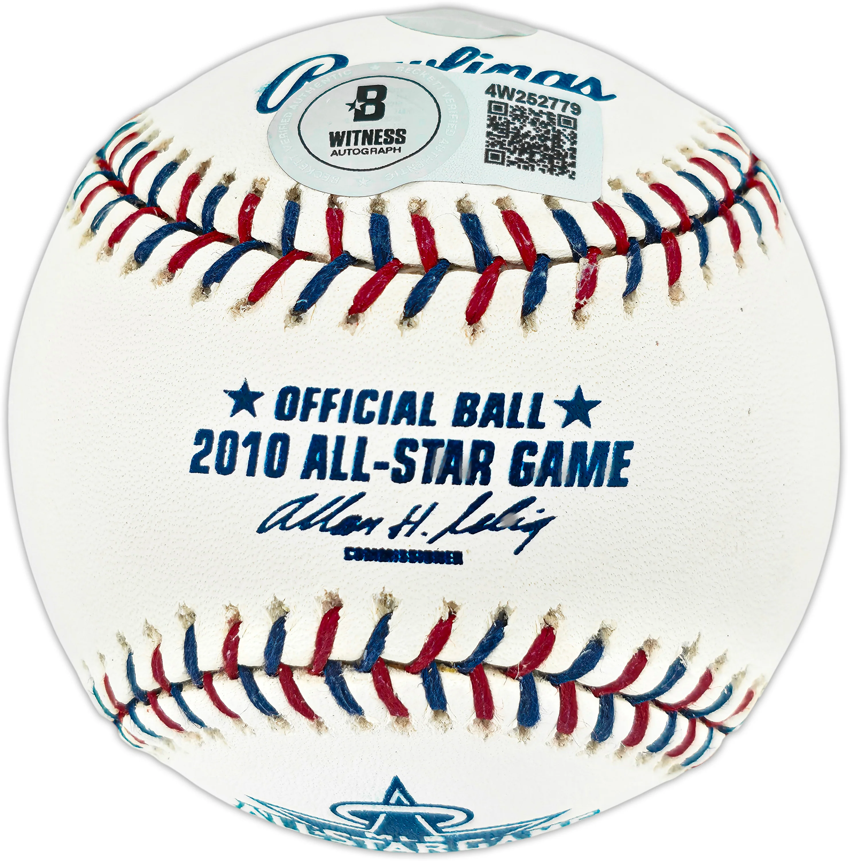 Ichiro Suzuki Autographed Official 2010 All Star Game Logo Baseball Seattle Mariners Beckett BAS Witness #4W252779 - Image 2