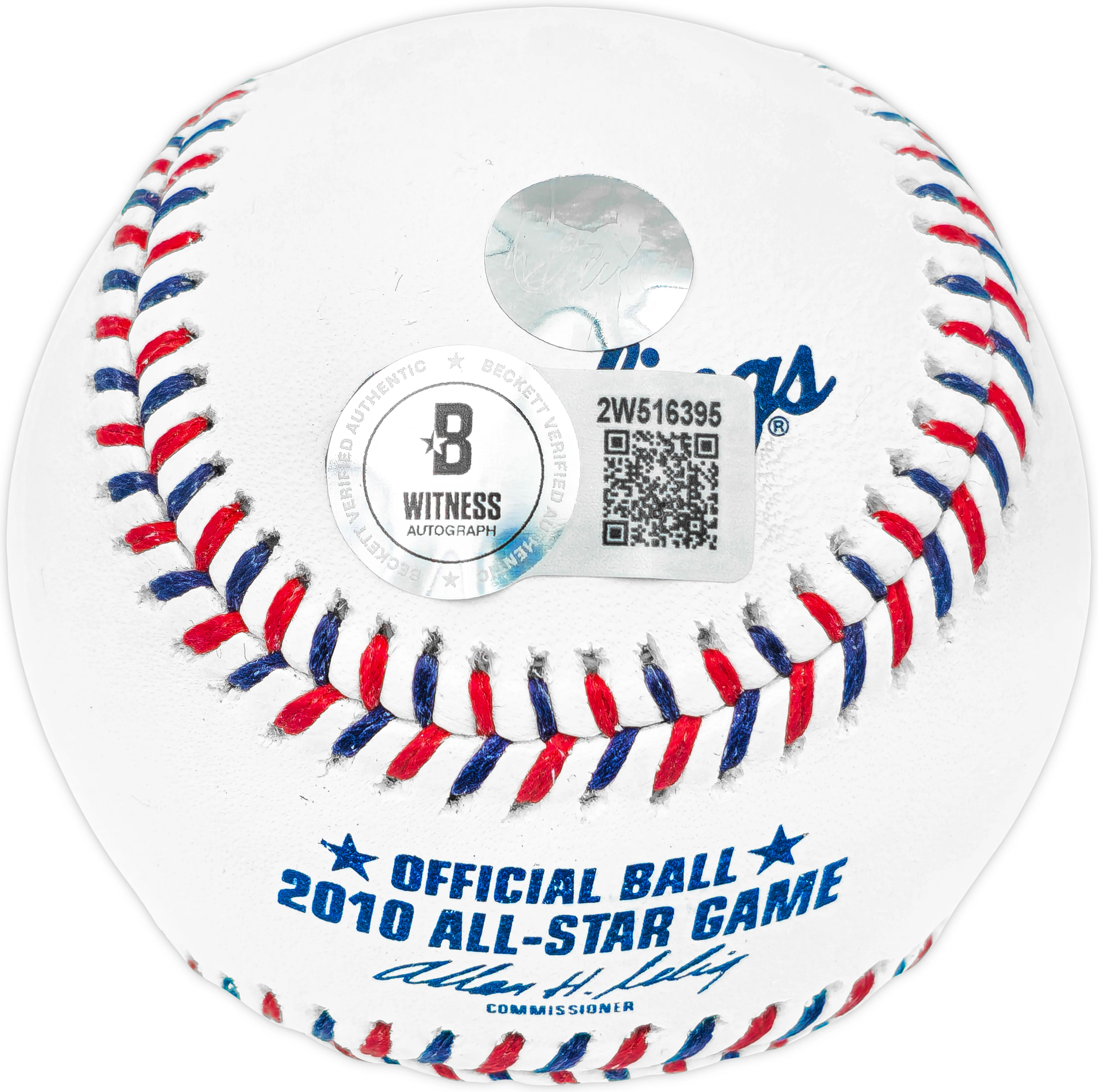 Ichiro Suzuki Autographed Official 2010 All Star Game Logo MLB Game Baseball Seattle Mariners "#51" IS Holo & Beckett BAS Witness QR Stock #238324 - Image 3