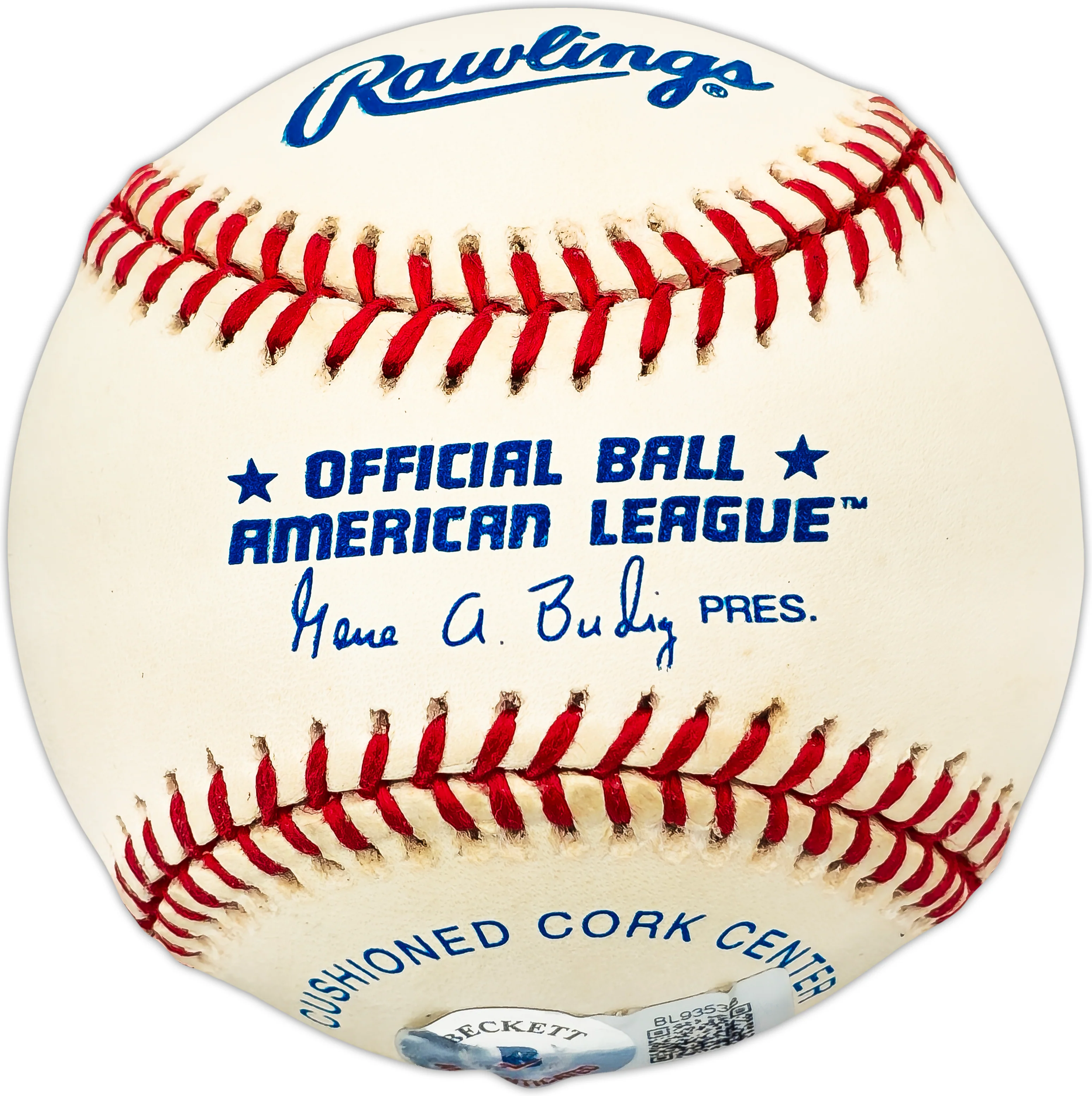 Ichiro Suzuki Autographed Official AL Baseball Seattle Mariners "#51" Vintage Rookie Era Signature Beckett BAS QR #BL93538 - Image 2