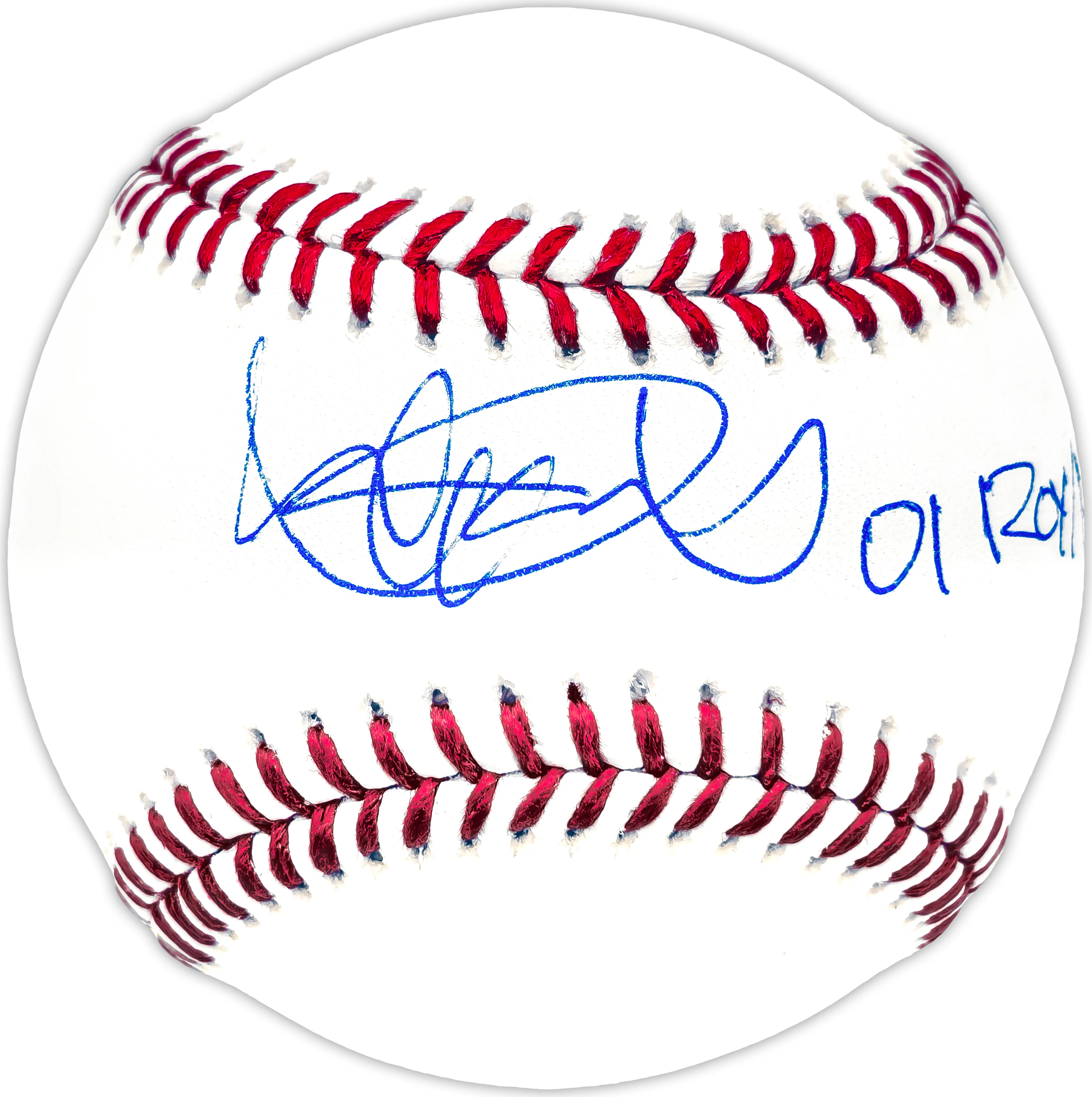 Ichiro Suzuki Autographed Official MLB Baseball Seattle Mariners "01 ROY/MVP" IS Holo & Beckett BAS Witness Stock #232832 - Image 2
