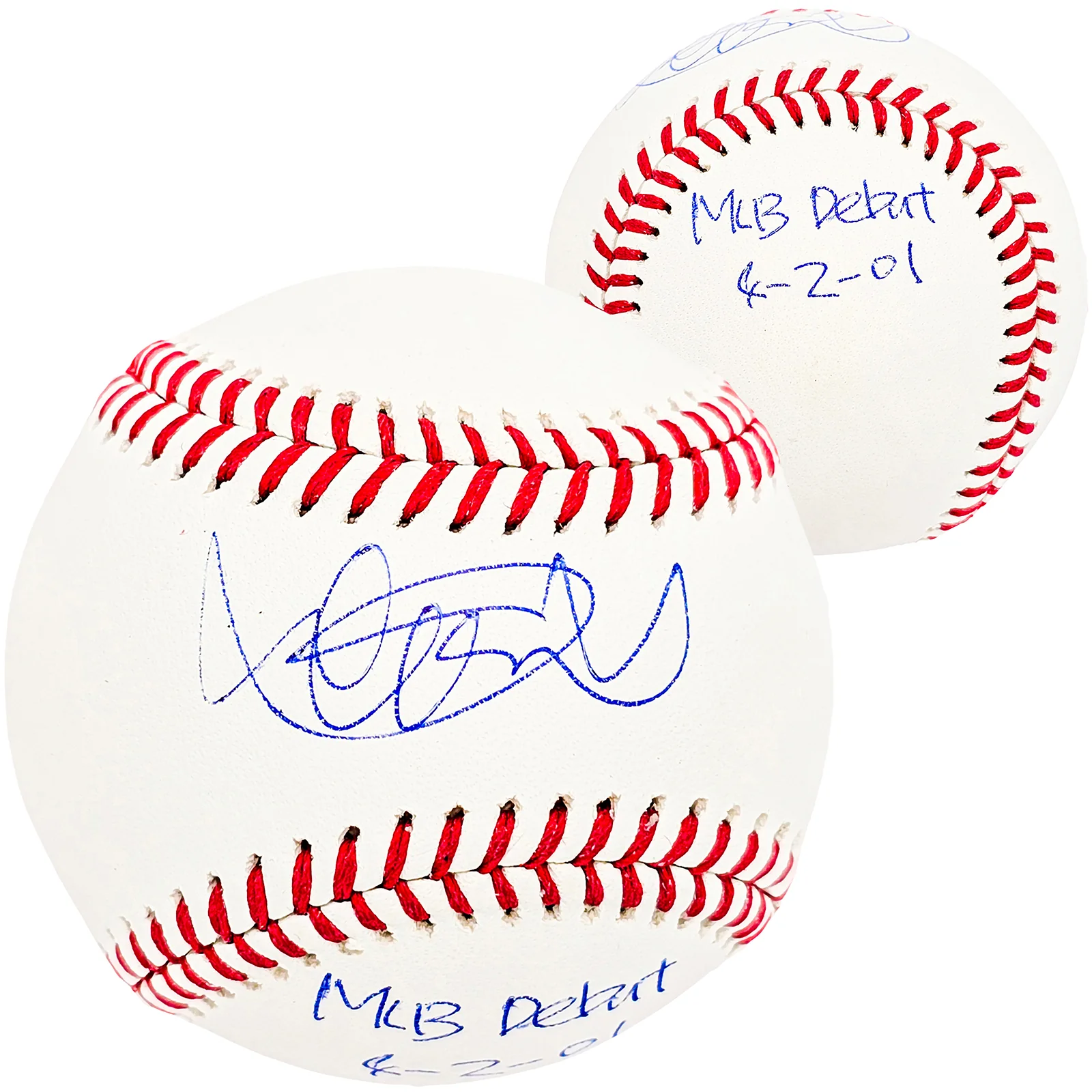 Ichiro Suzuki Autographed Official MLB Baseball Seattle Mariners "MLB Debut 4-2-01" IS Holo Stock #212161
