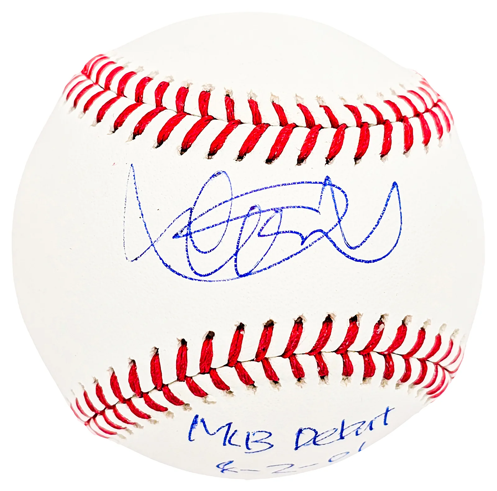 Ichiro Suzuki Autographed Official MLB Baseball Seattle Mariners "MLB Debut 4-2-01" IS Holo Stock #212161 - Image 3