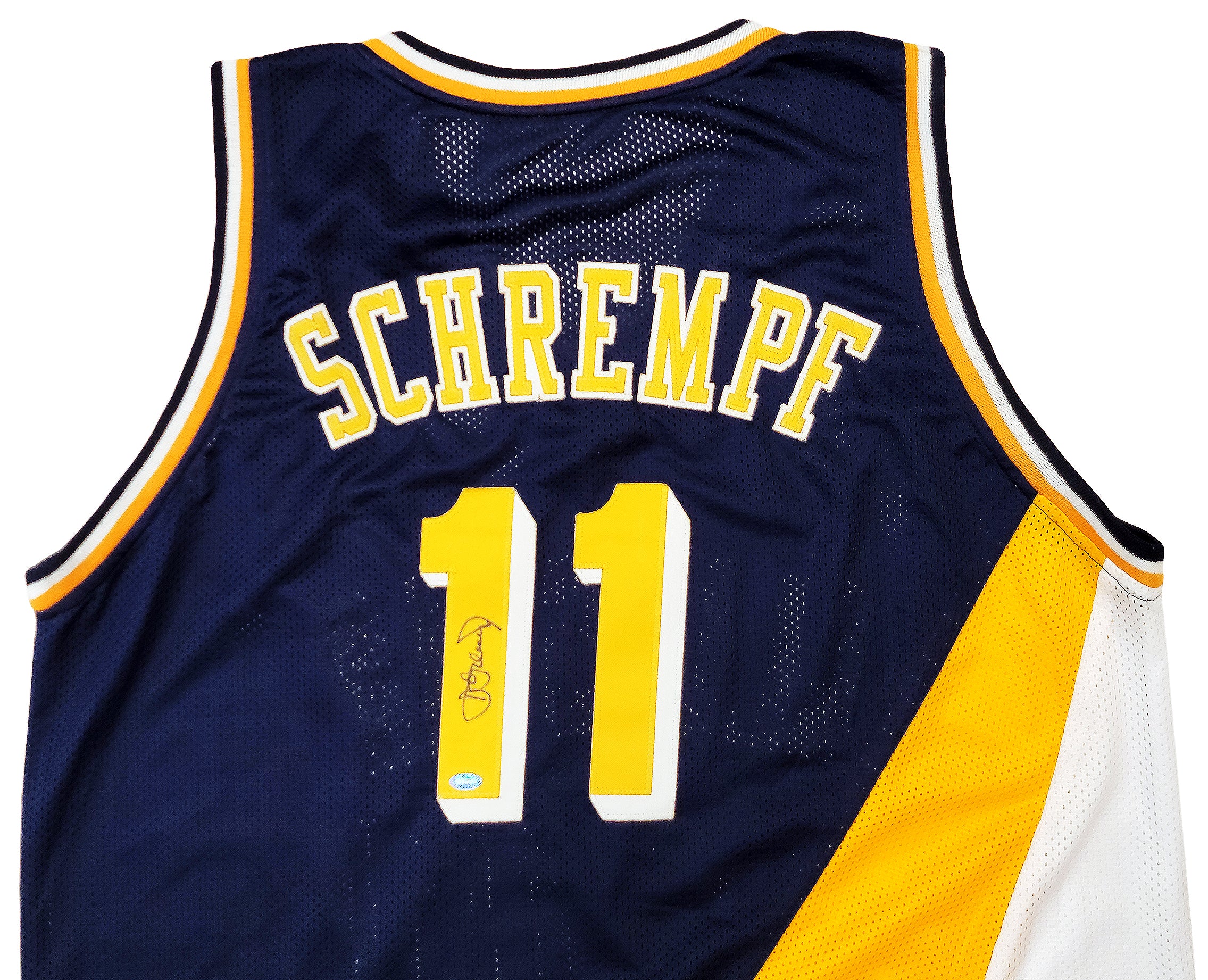 Indiana Pacers Detlef Schrempf Autographed Blue Jersey MCS Holo Stock #202425 - Image 3