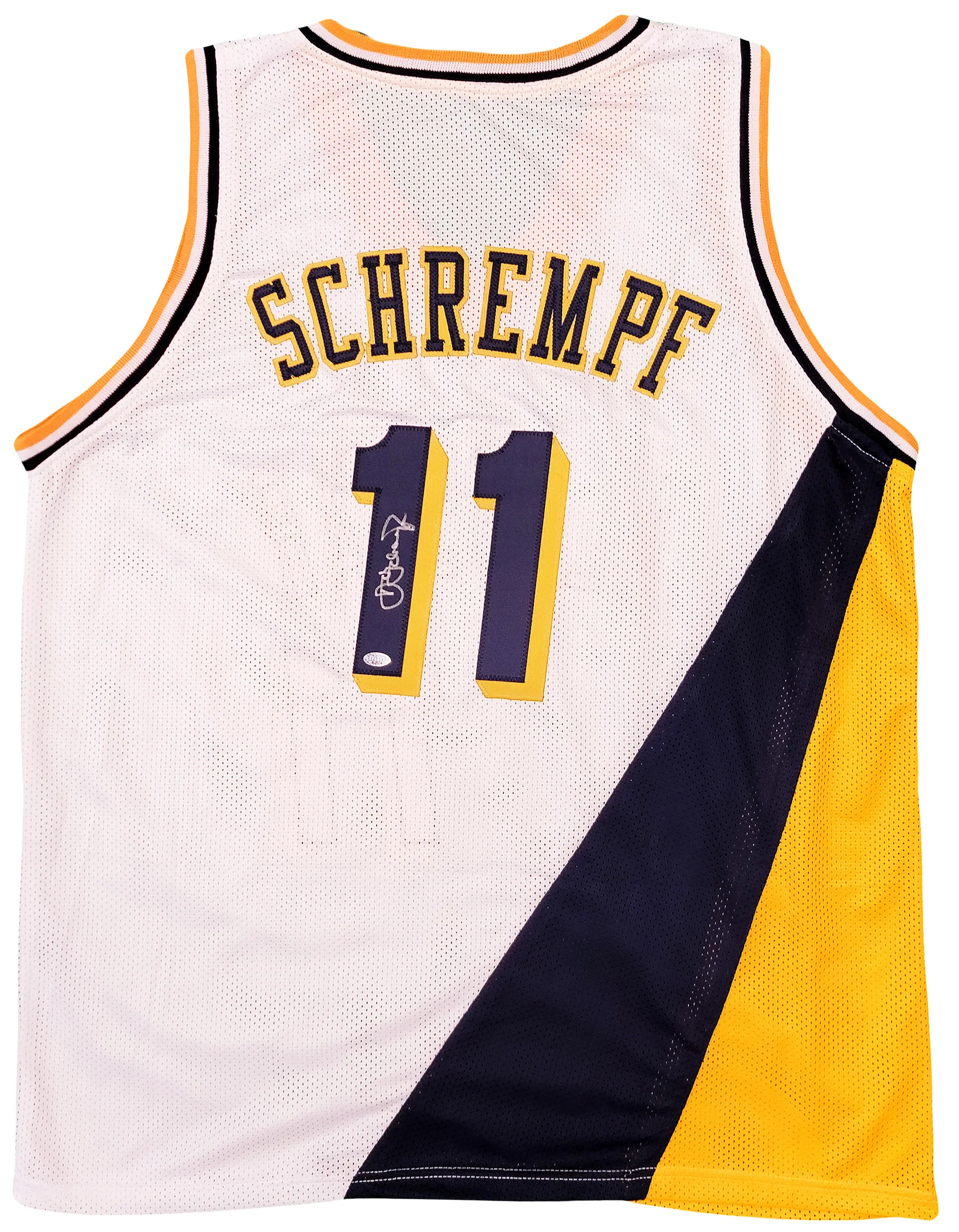 Indiana Pacers Detlef Schrempf Autographed White Jersey MCS Holo Stock #202424 - Image 2