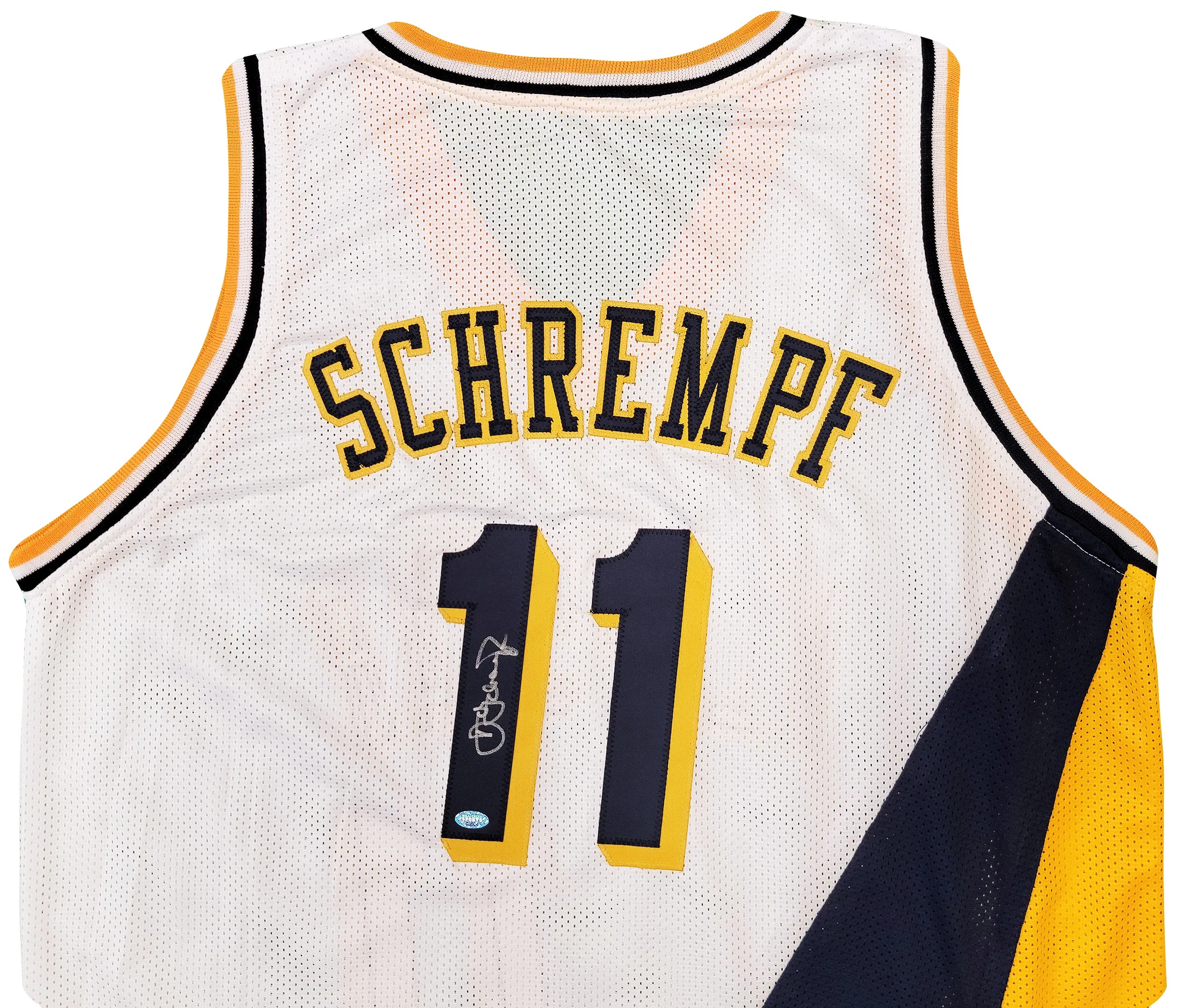 Indiana Pacers Detlef Schrempf Autographed White Jersey MCS Holo Stock #202424 - Image 3