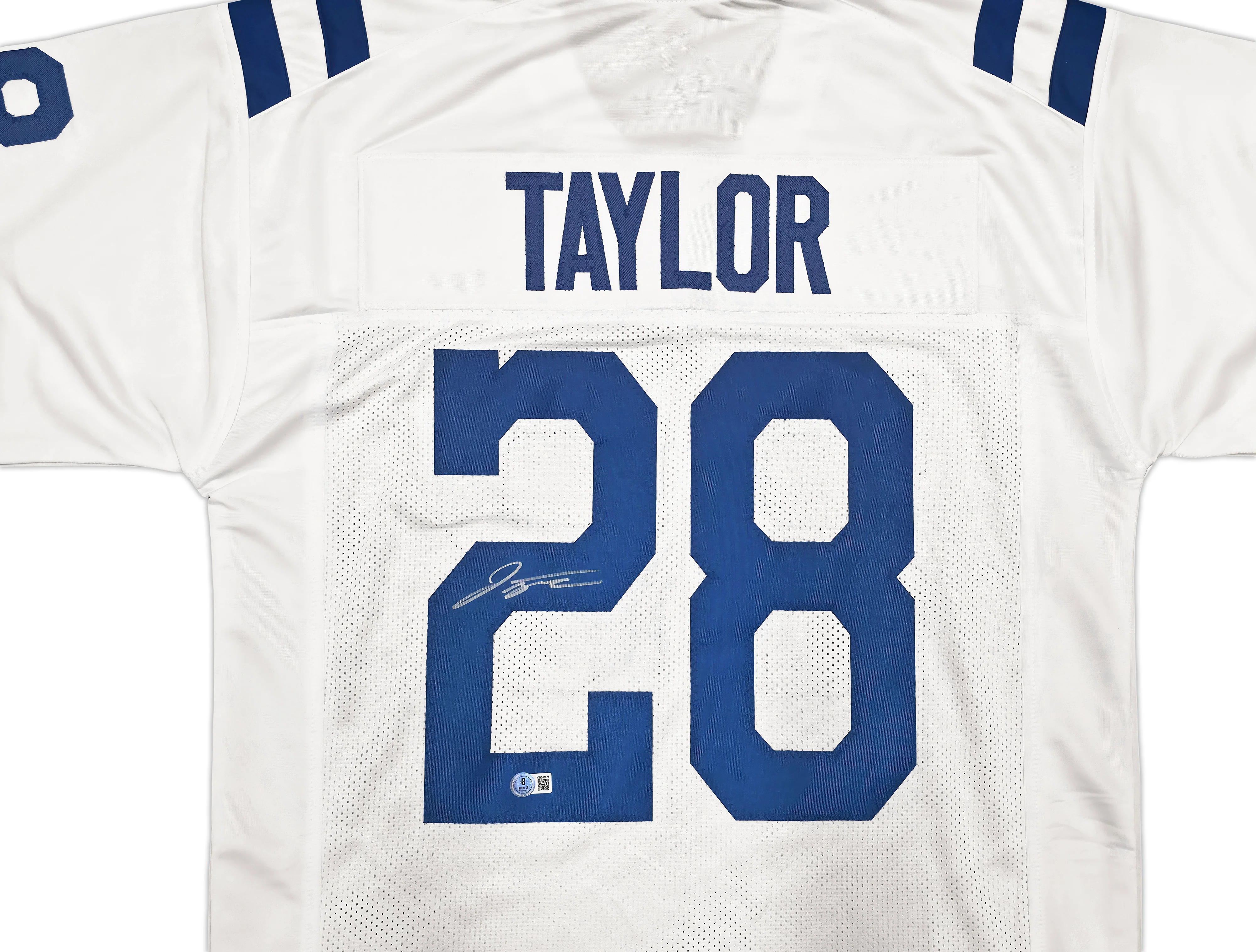 Indianapolis Colts Jonathan Taylor Autographed White Jersey Beckett BAS Witness Stock #256915 - Image 3