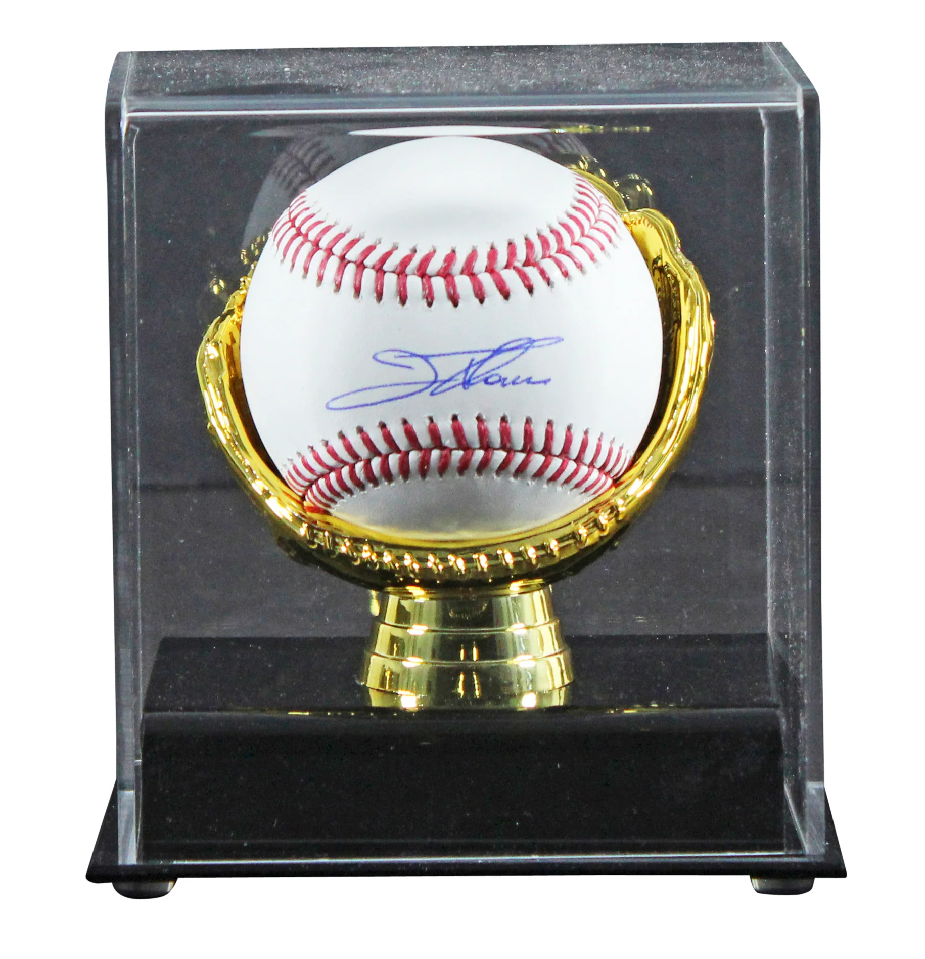 Indians Jim Thome Authentic Signed Manfred Oml Baseball W/ Case BAS Witnessed - Image 2