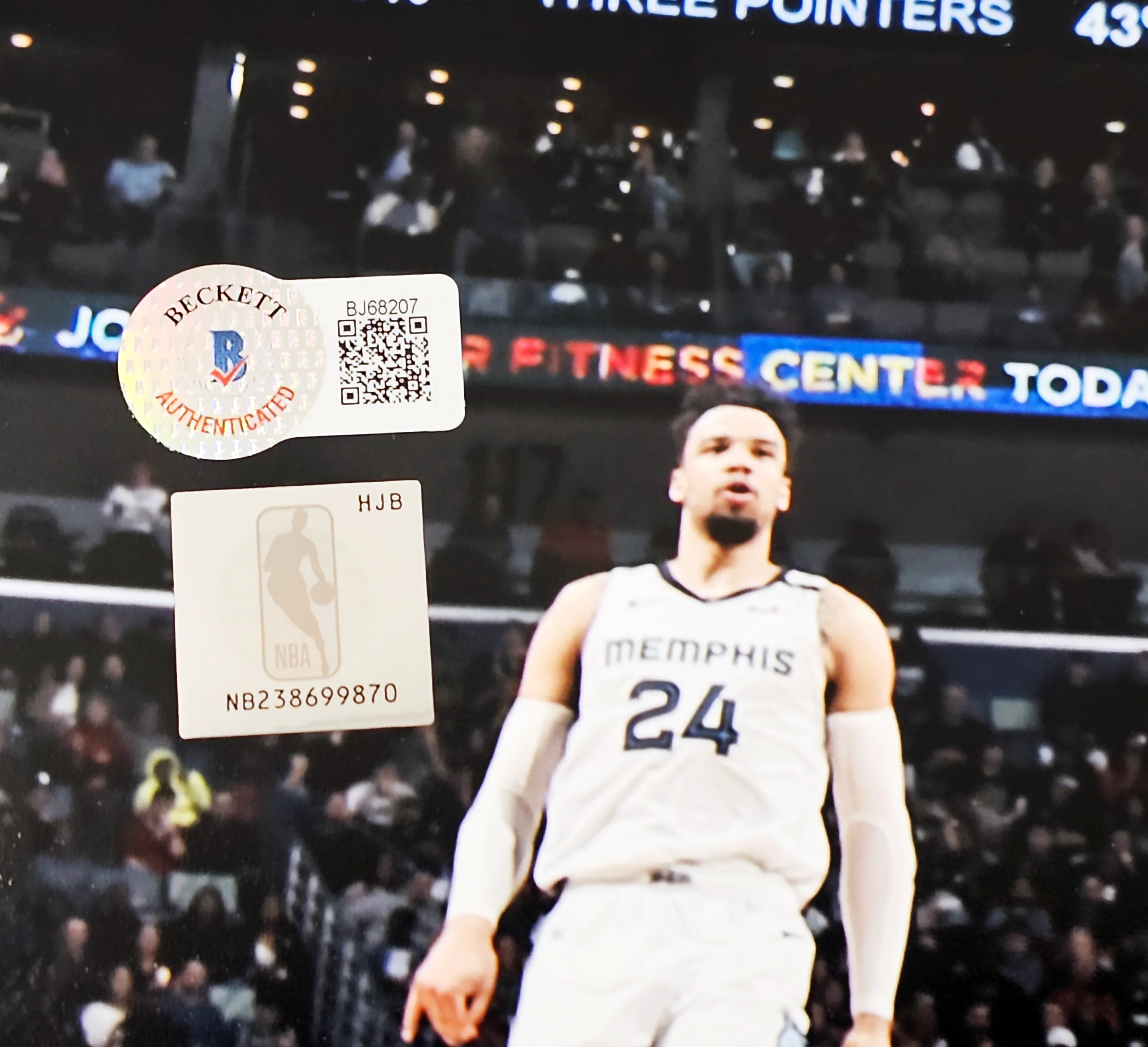 Ja Morant Autographed 16x20 Photo Memphis Grizzlies Beckett BAS QR Stock #218595 - Image 3