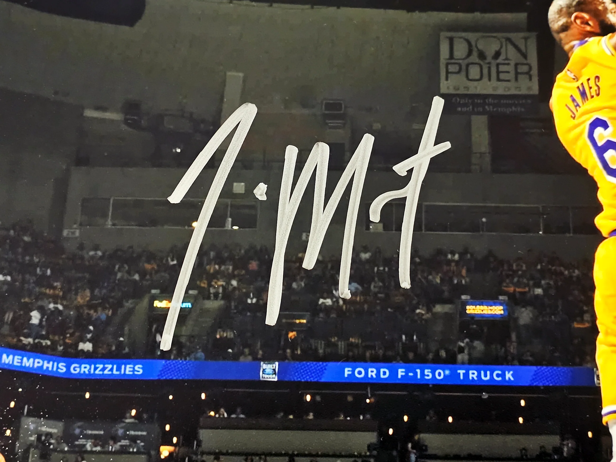 Ja Morant Autographed 16x20 Photo Memphis Grizzlies vs. LeBron James Beckett BAS QR Stock #218592 - Image 2