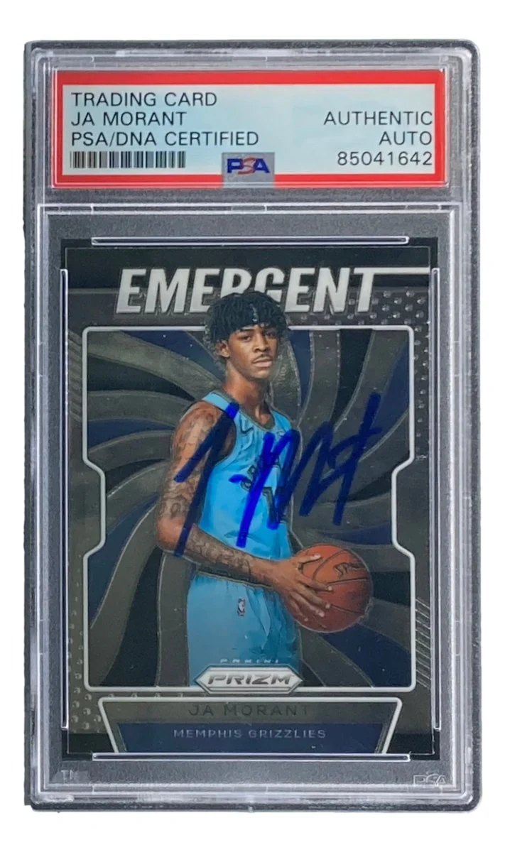 Ja Morant Signed 2019-20 Panini Prizm #17 Grizzlies Rookie Card PSA/DNA - Image 4