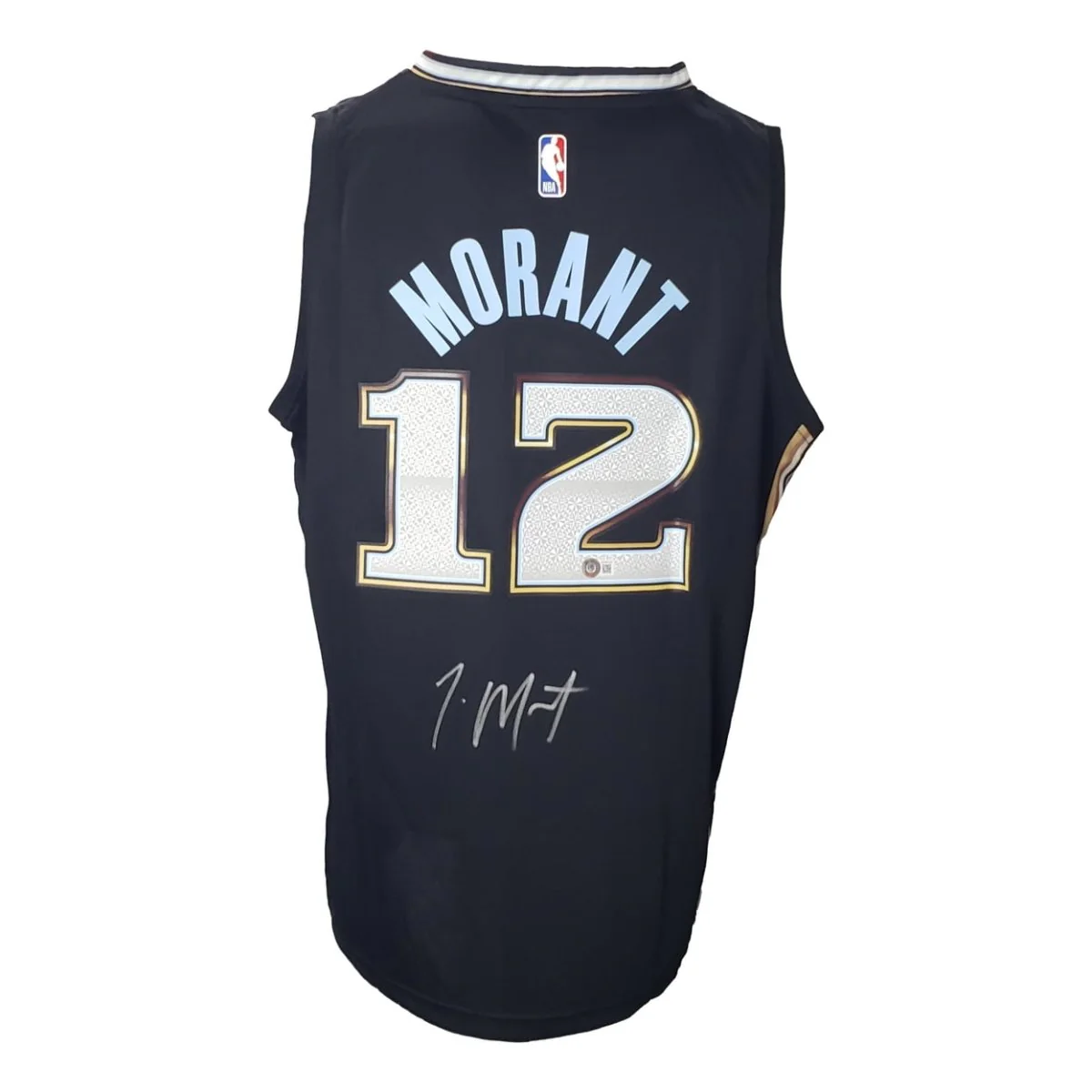 Ja Morant Signed Memphis Grizzlies Black Fanatics Basketball XL Jersey BAS - Image 8