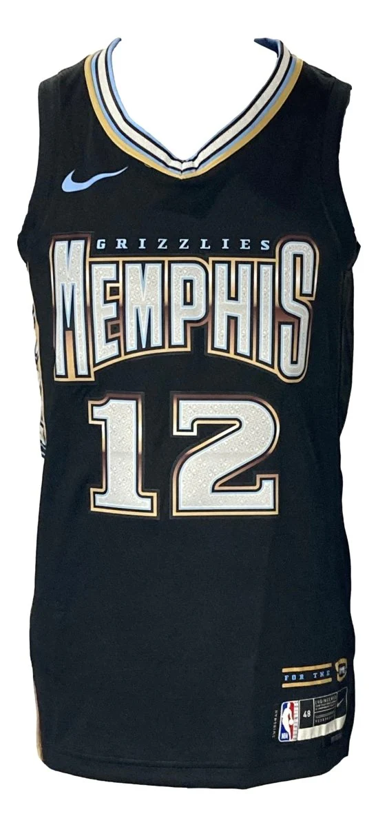 Ja Morant Signed Memphis Grizzlies Black Nike Swingman LG Jersey BAS - Image 3