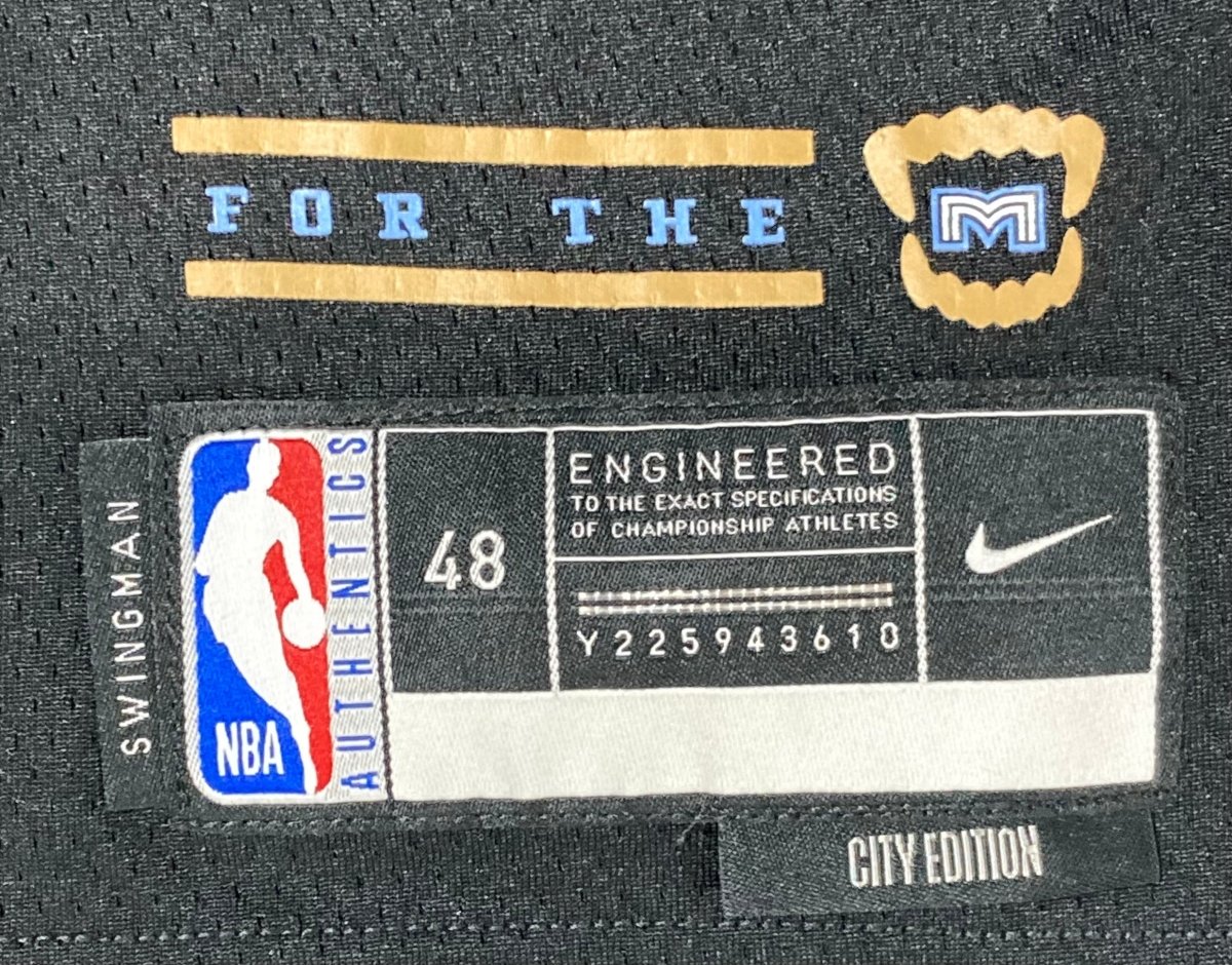 Ja Morant Signed Memphis Grizzlies Black Nike Swingman LG Jersey BAS - Image 4