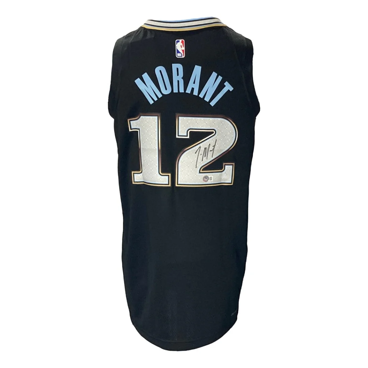 Ja Morant Signed Memphis Grizzlies Navy Blue Nike Swingman 2XL Jersey BAS - Image 7