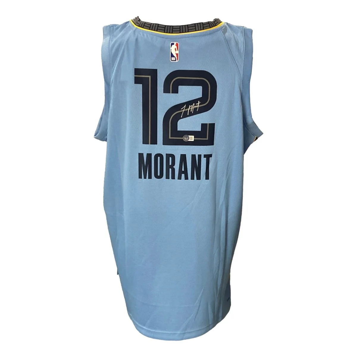 Ja Morant Signed Memphis Grizzlies Navy Blue Nike Swingman Jersey BAS - Image 7
