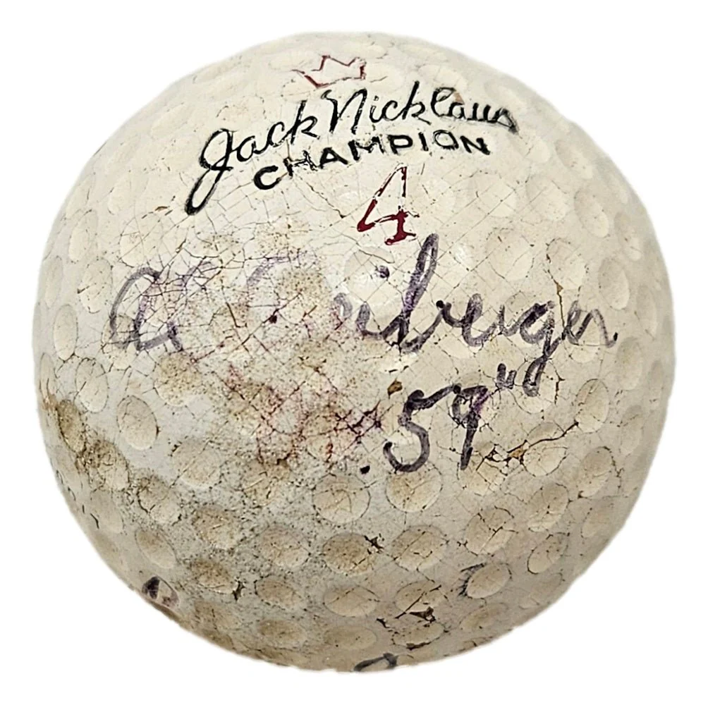 Jack Nicklaus Al Geiberger Billy Casper Signed Golf Ball BAS LOA - Image 2