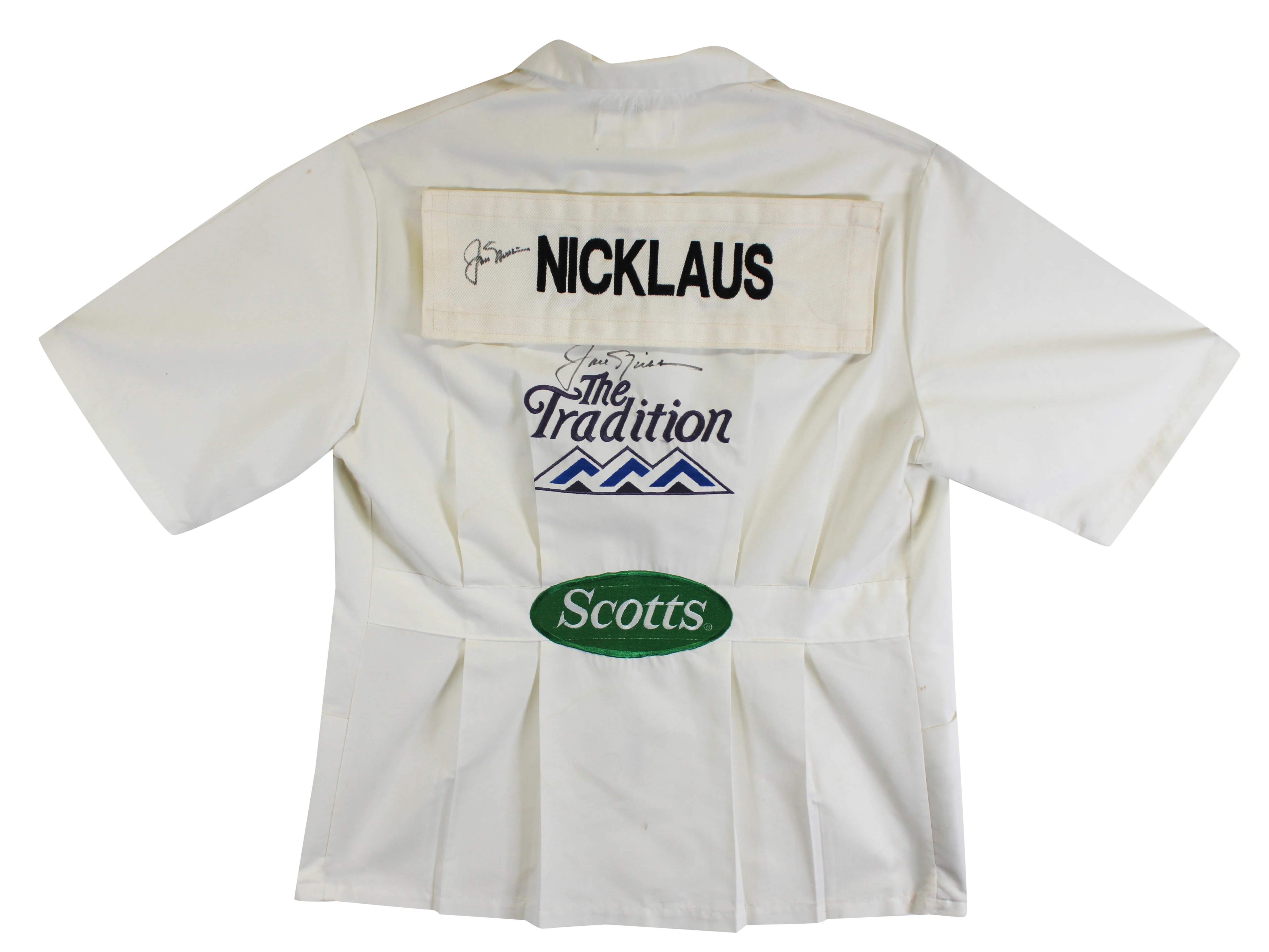 Jack Nicklaus Authentic 2x Signed The Tradition Caddy Bib Shirt BAS #AE64004 - Image 2