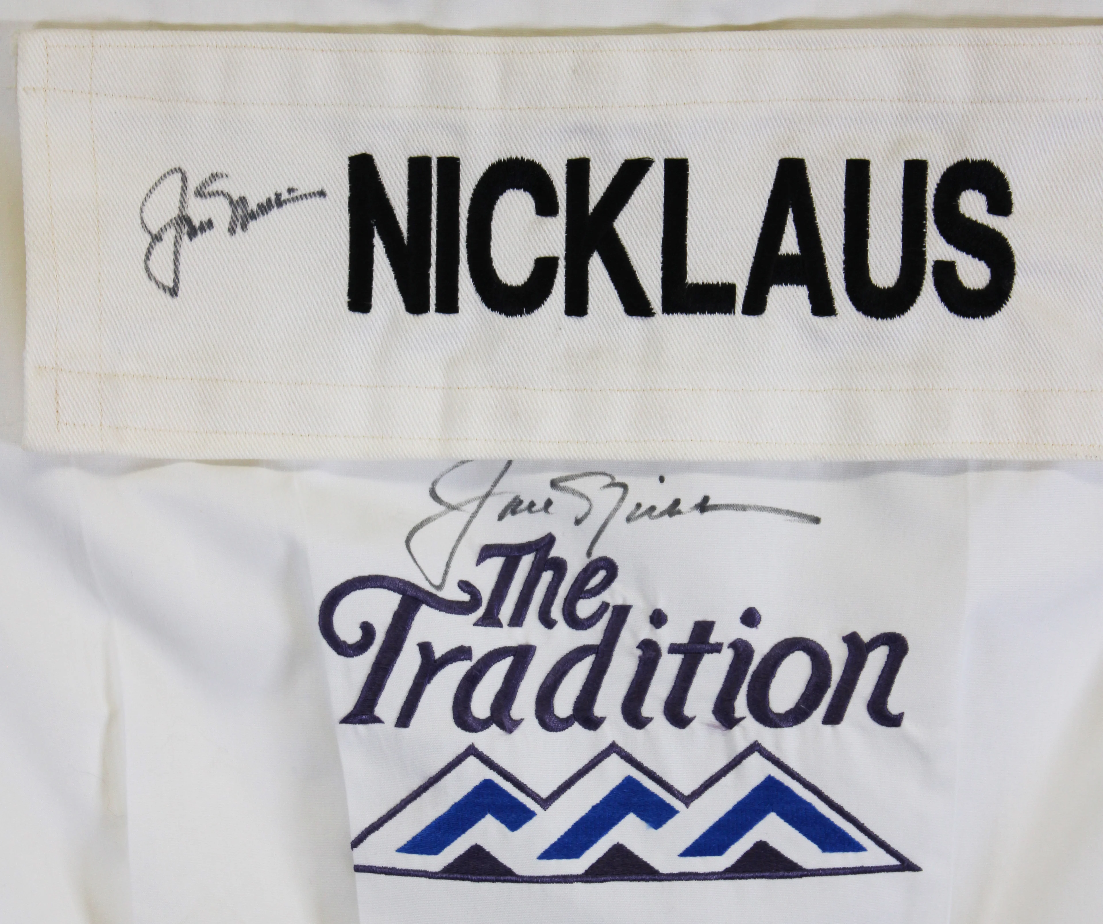 Jack Nicklaus Authentic 2x Signed The Tradition Caddy Bib Shirt BAS #AE64004 - Image 3