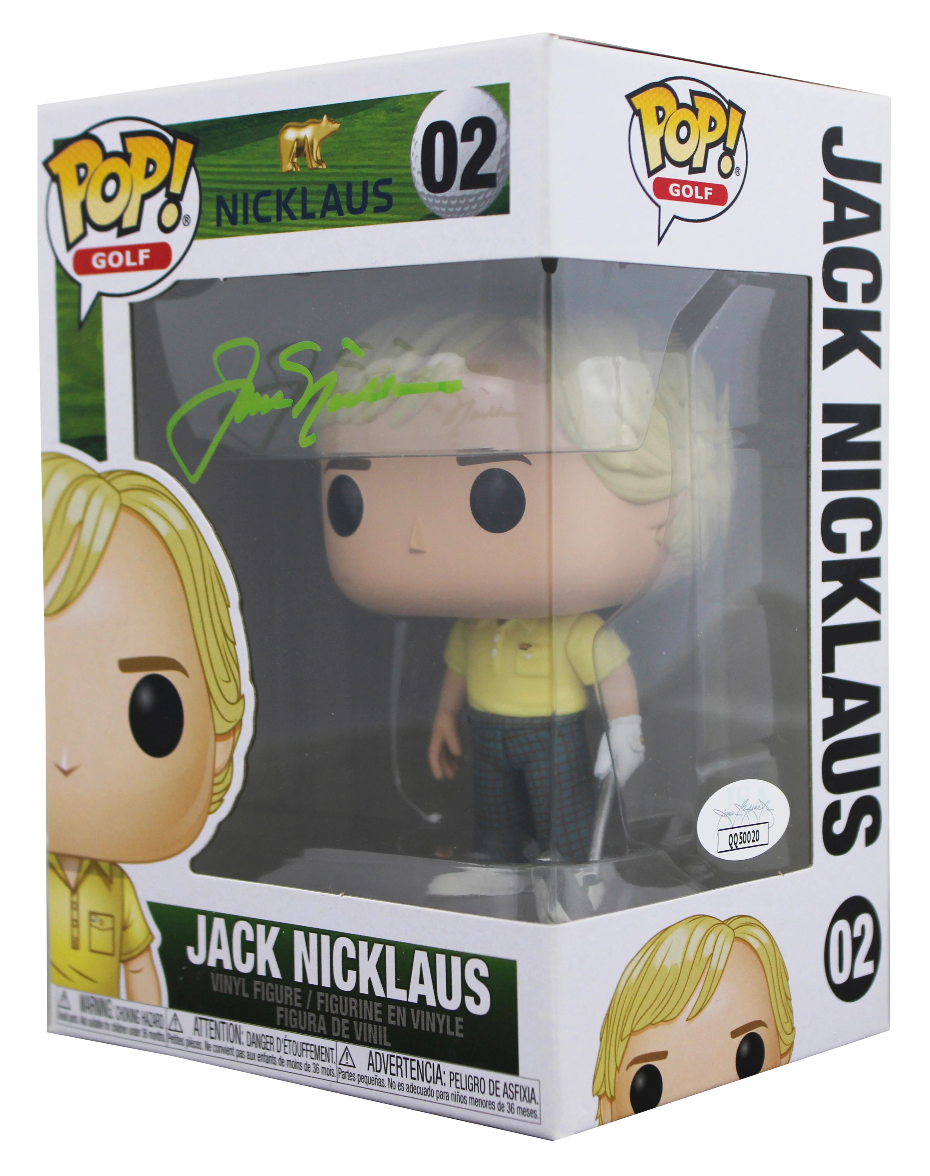 Jack Nicklaus Authentic Signed #02 Funko Pop Vinyl Figure JSA #QQ50020 - Image 3